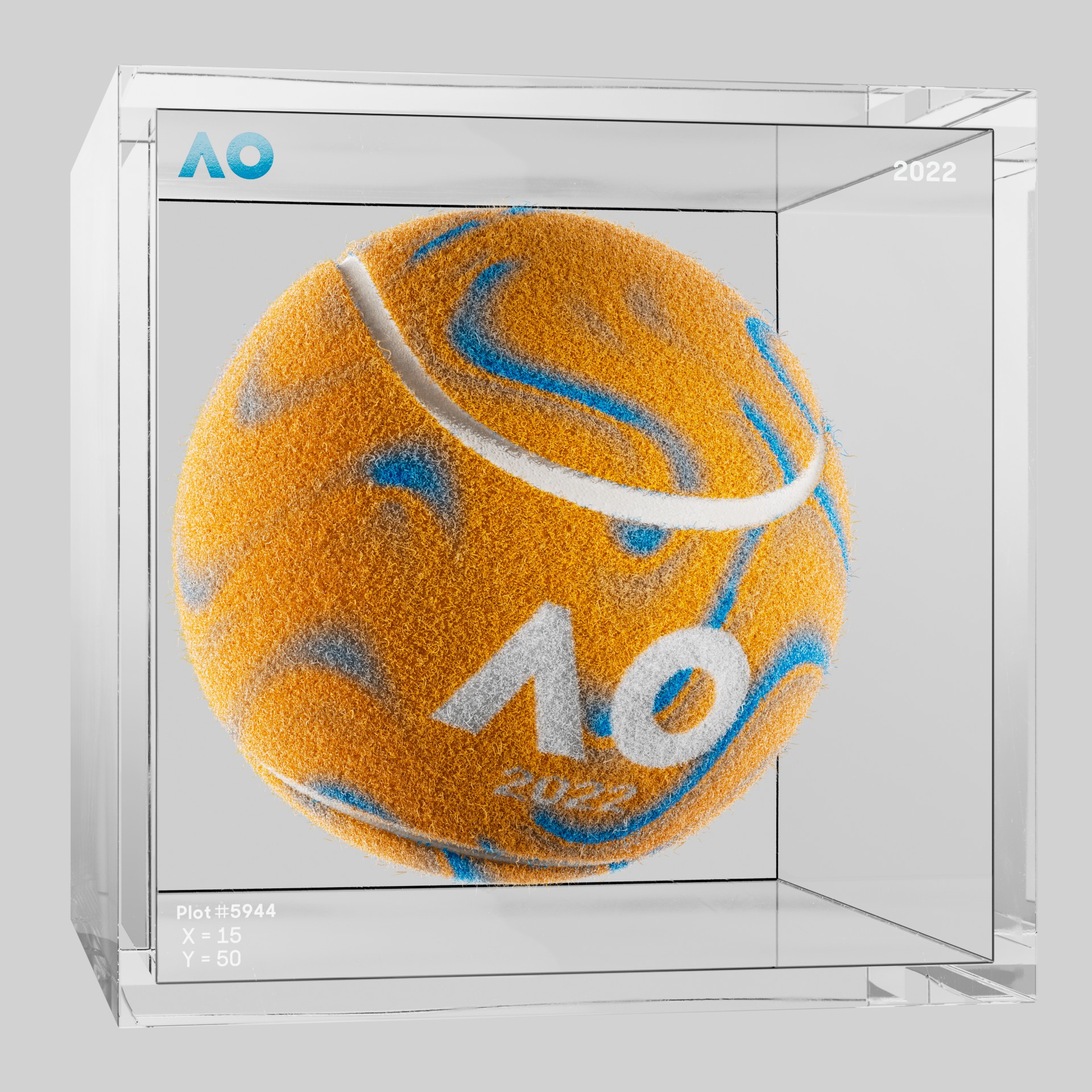 The Australian Open - The Australian Open Art Ball - AO Art Ball #5381 - NFT # 5381
