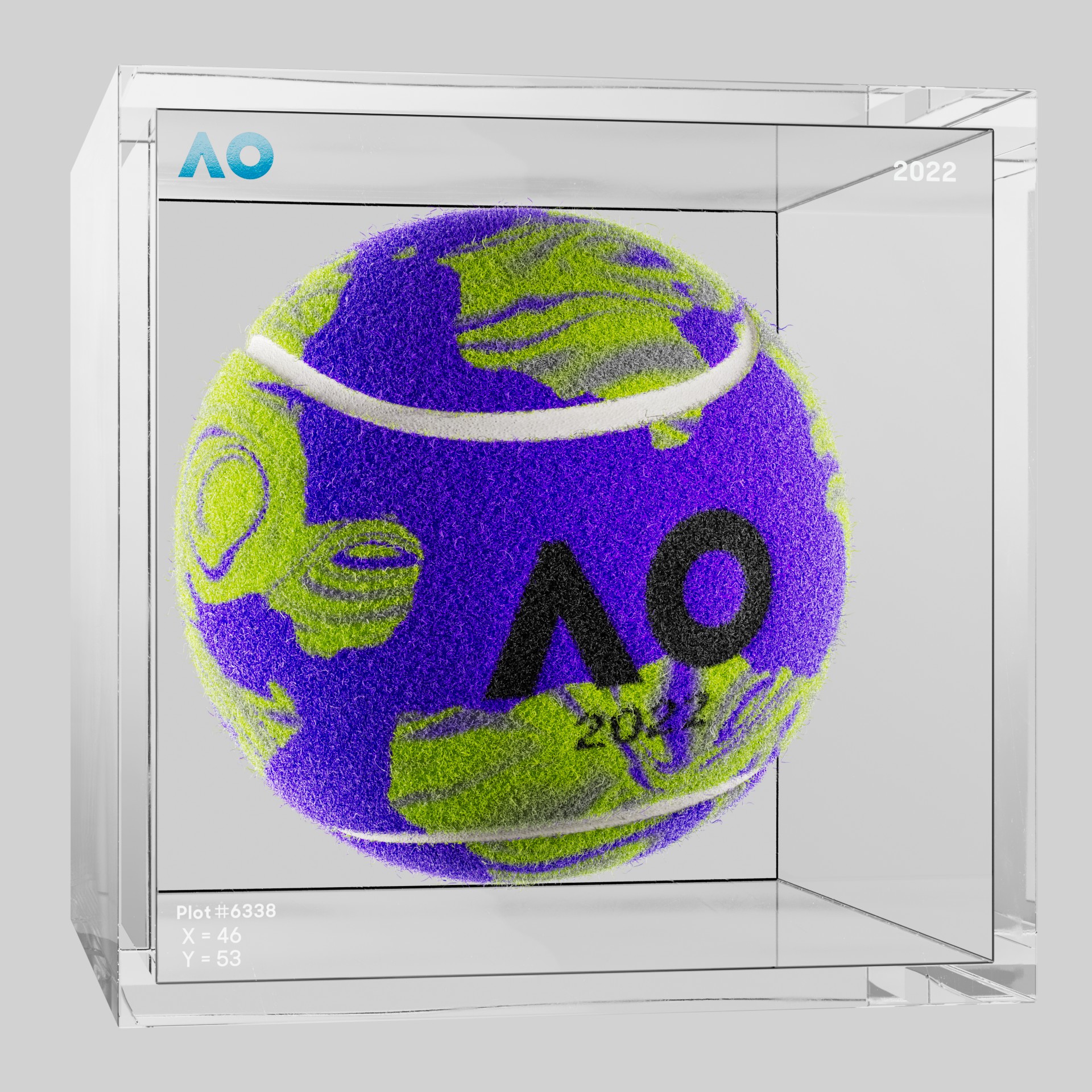 The Australian Open - The Australian Open Art Ball - AO Art Ball #5383 - NFT # 5383