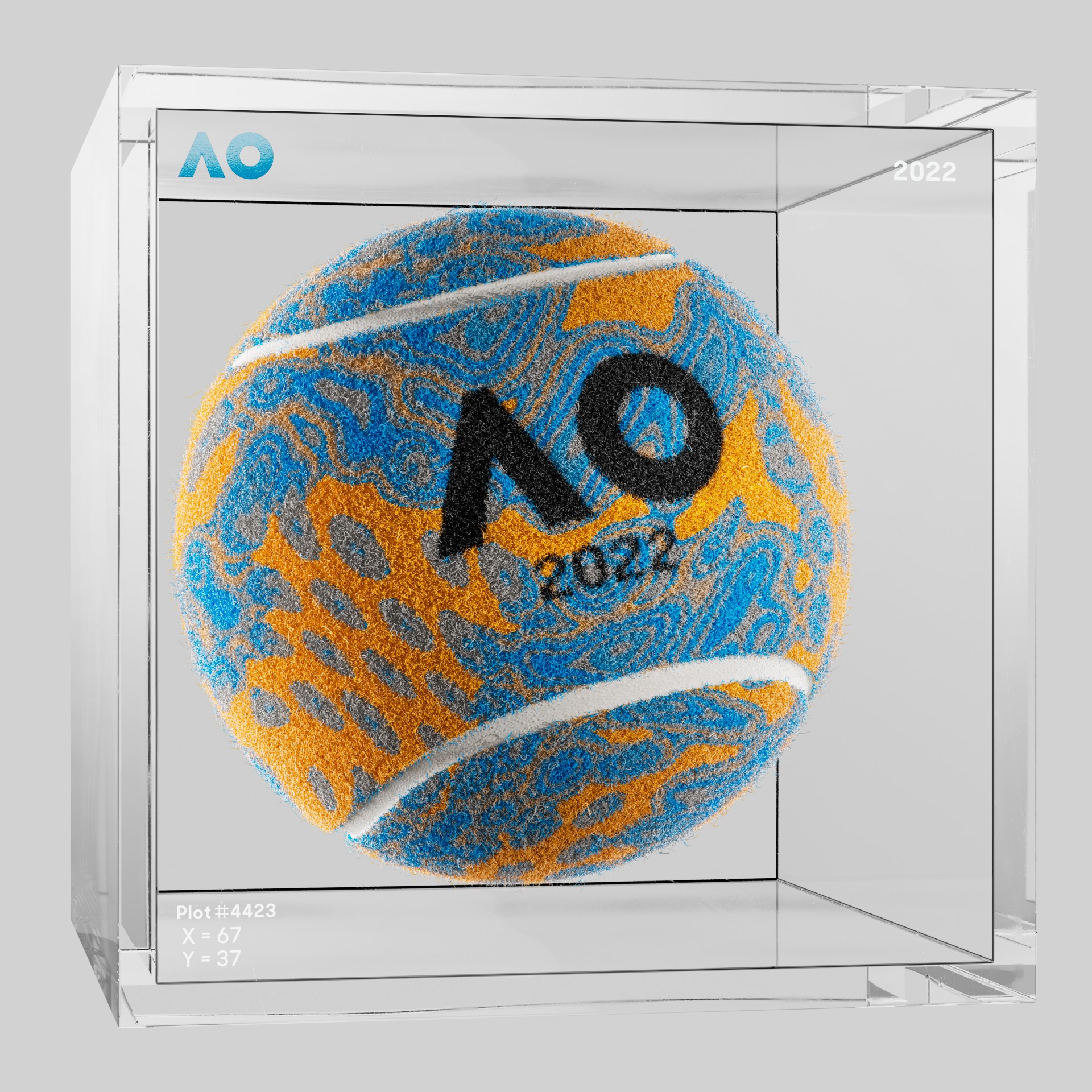 The Australian Open - The Australian Open Art Ball - AO Art Ball #5384 - NFT # 5384