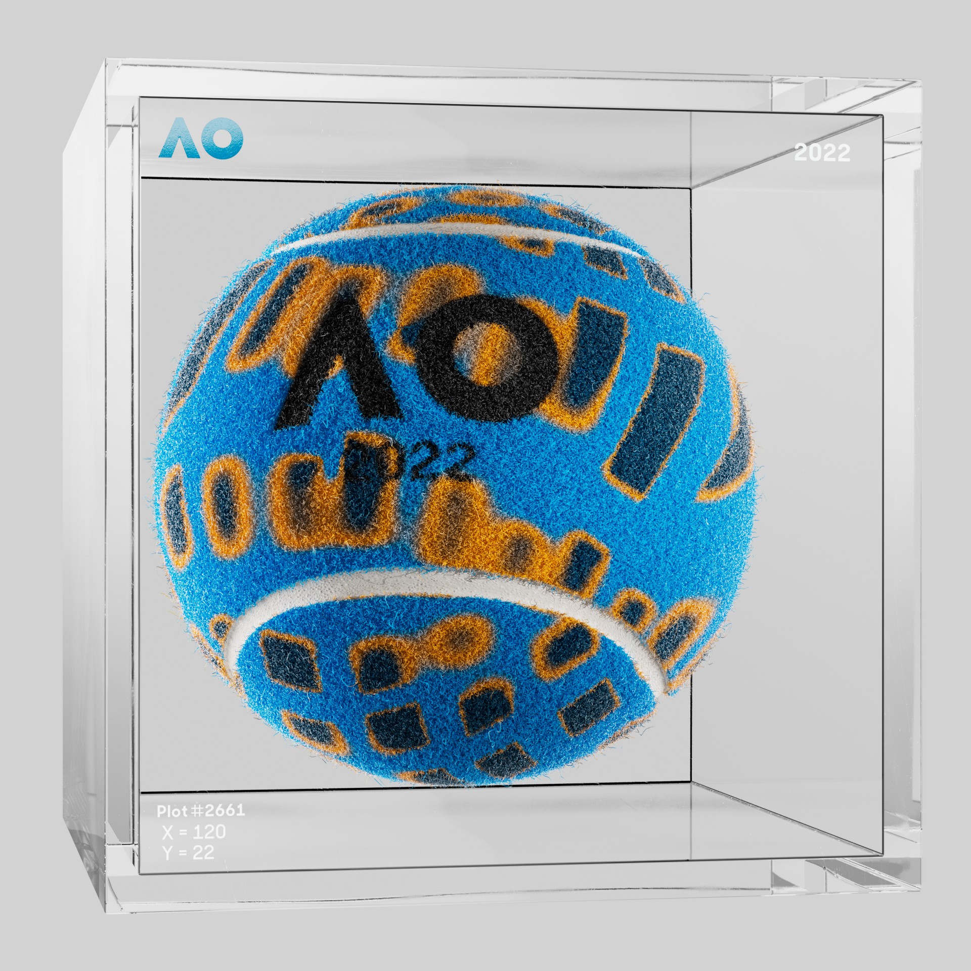 The Australian Open - The Australian Open Art Ball - AO Art Ball #5385 - NFT # 5385