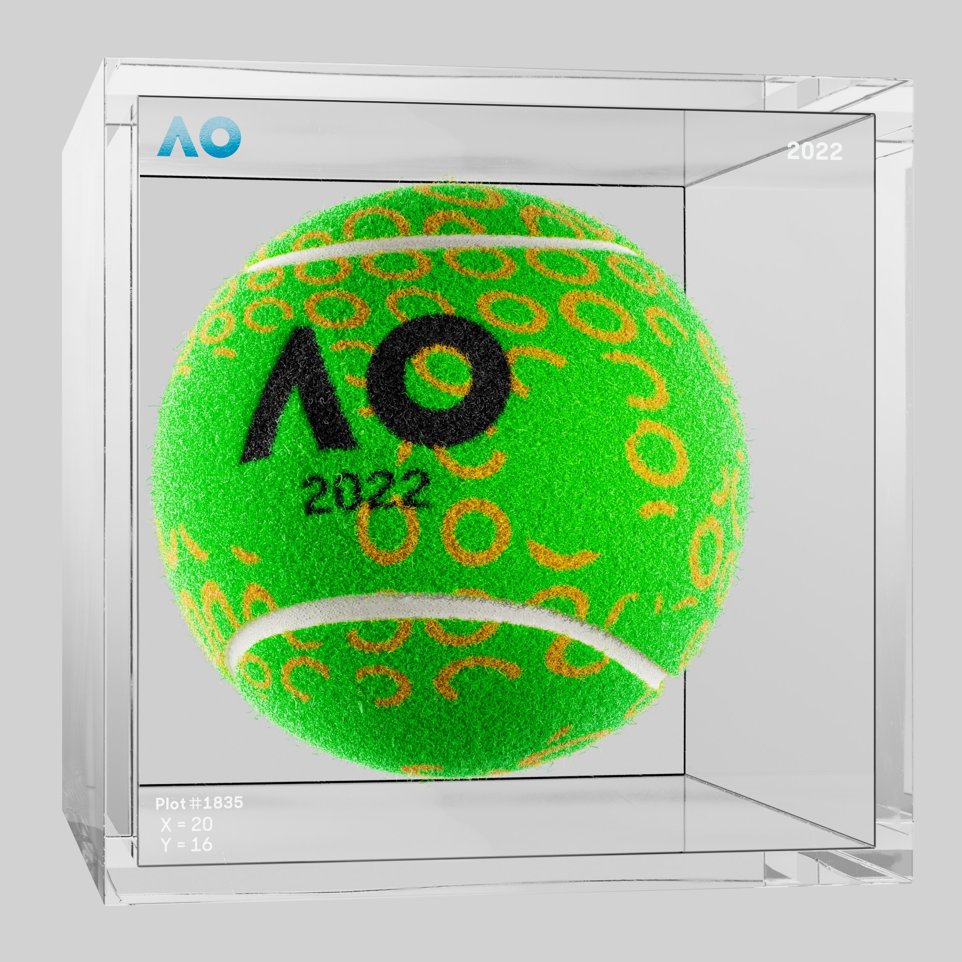 The Australian Open - The Australian Open Art Ball - AO Art Ball #5386 - NFT # 5386