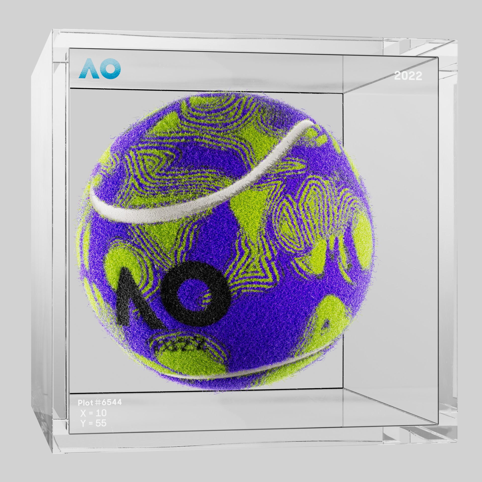 The Australian Open - The Australian Open Art Ball - AO Art Ball #5387 - NFT # 5387