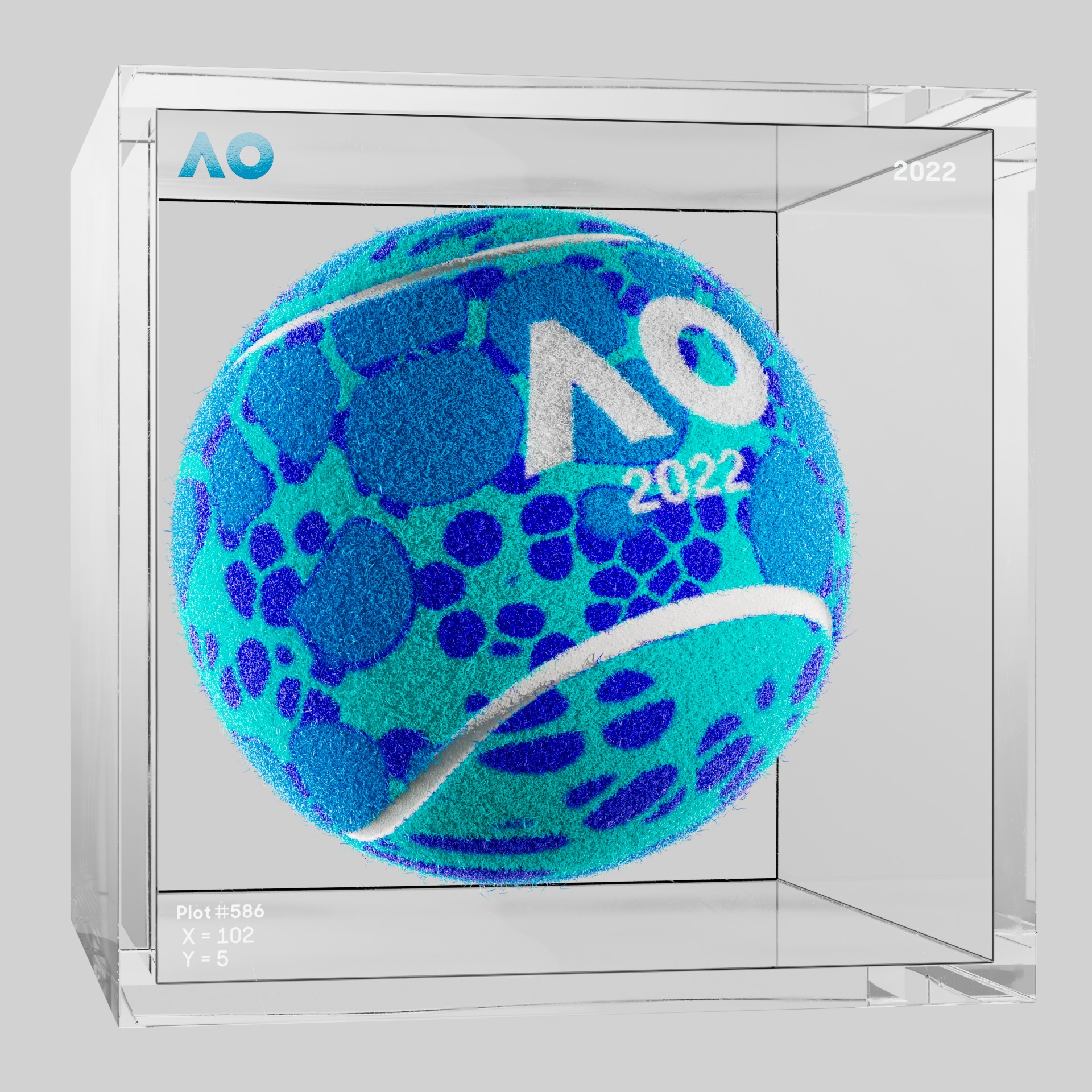 The Australian Open - The Australian Open Art Ball - AO Art Ball #5388 - NFT # 5388