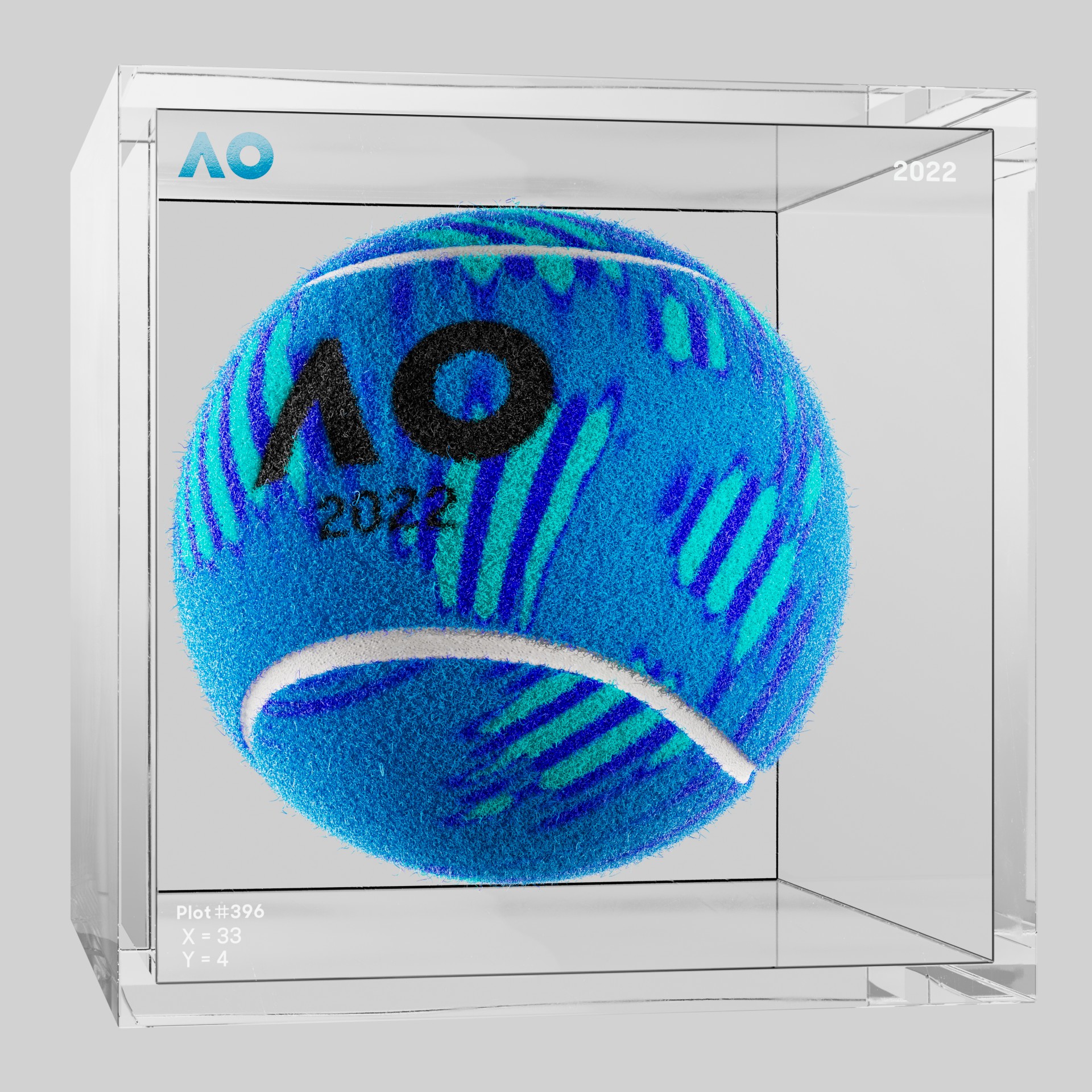 The Australian Open - The Australian Open Art Ball - AO Art Ball #5389 - NFT # 5389