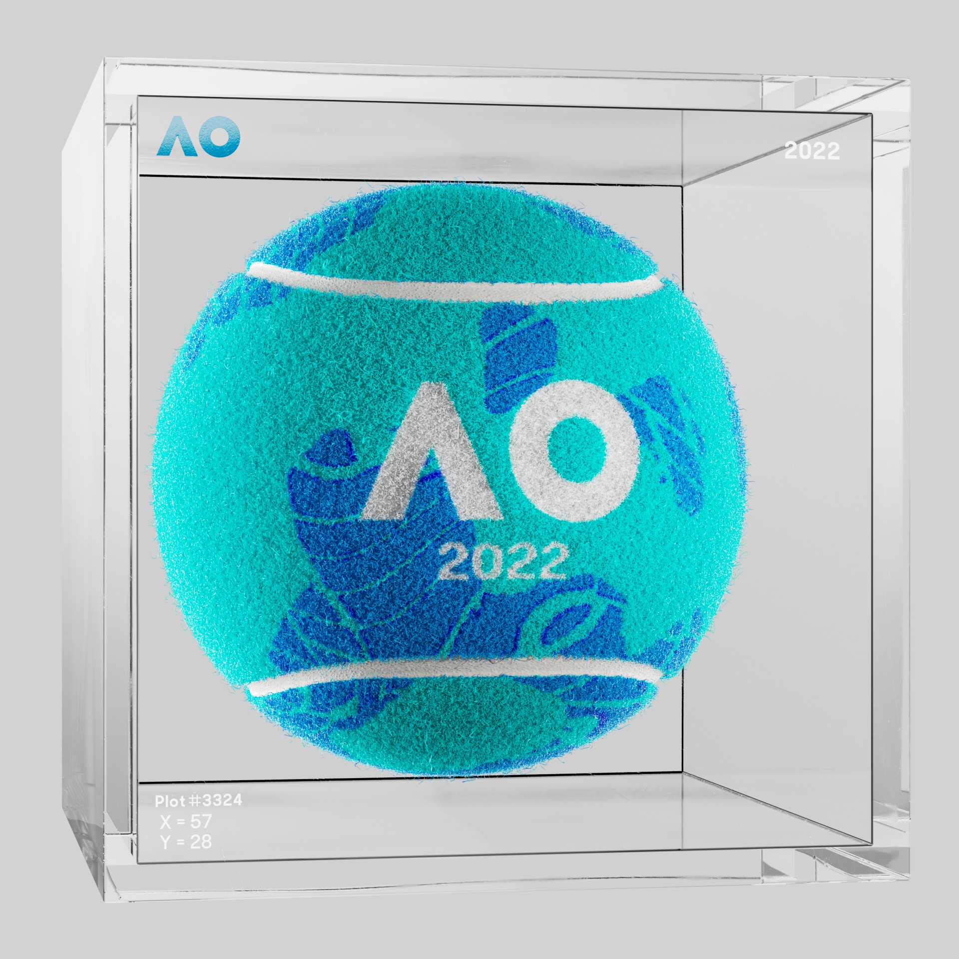 The Australian Open - The Australian Open Art Ball - AO Art Ball #539 - NFT # 539