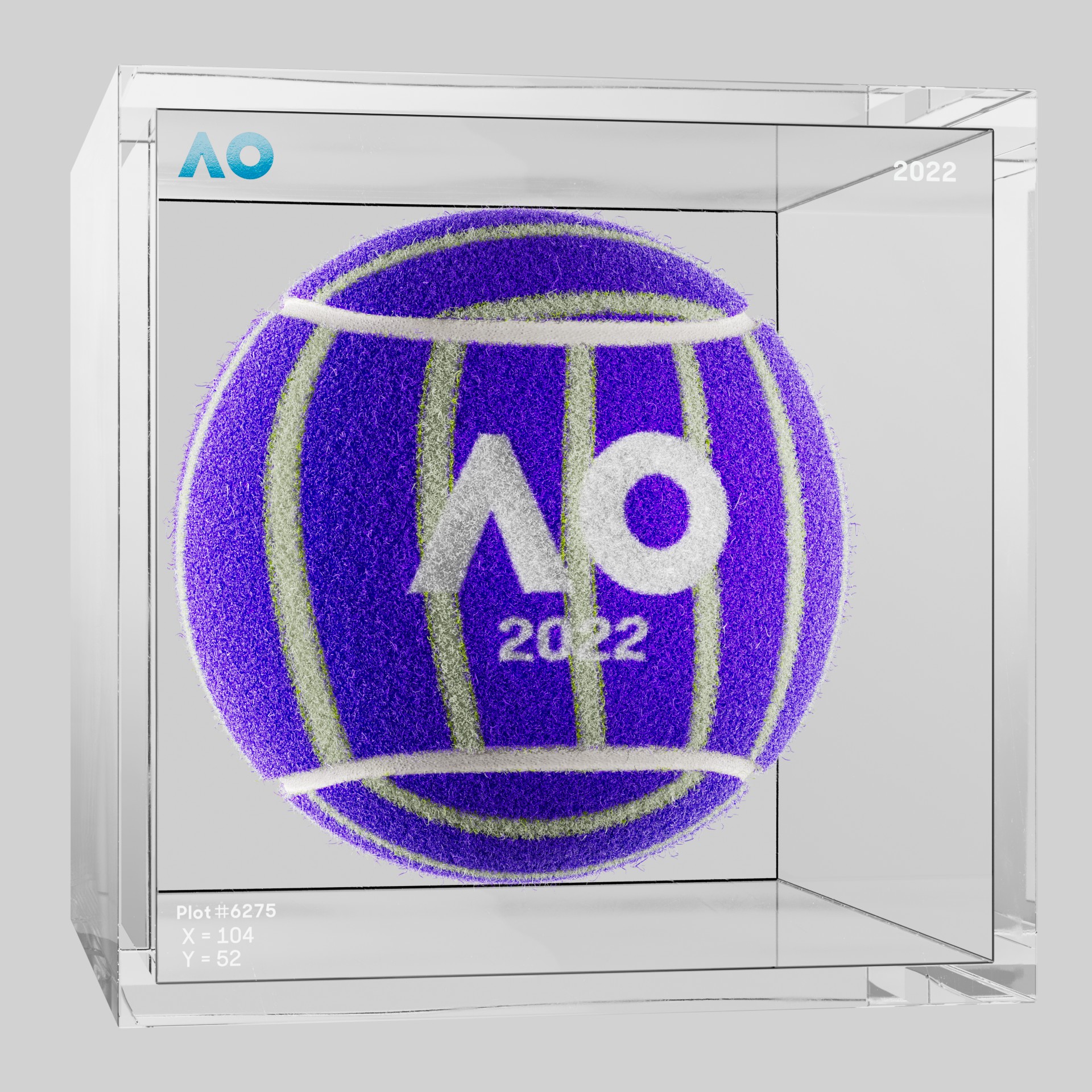 The Australian Open - The Australian Open Art Ball - AO Art Ball #5390 - NFT # 5390