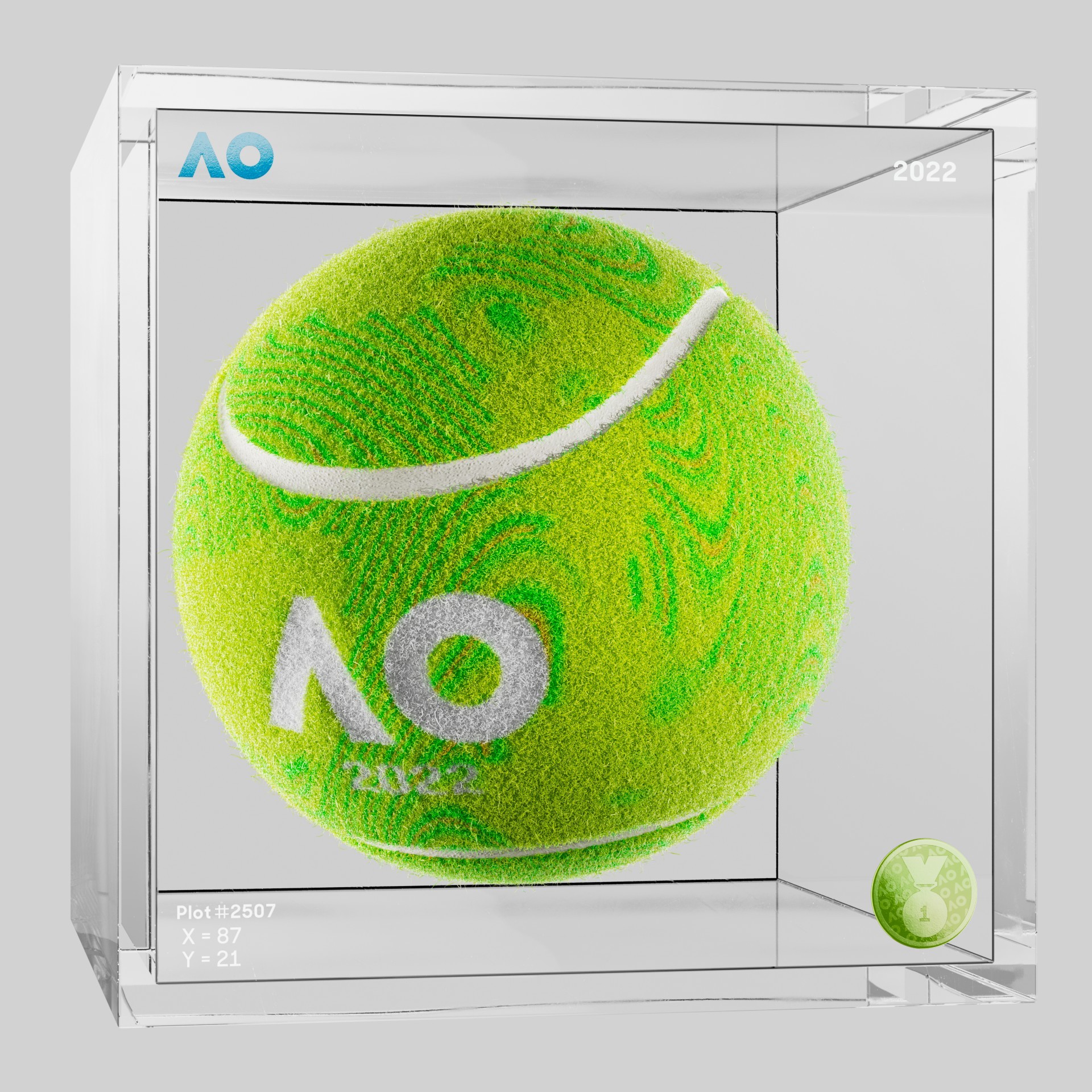 The Australian Open - The Australian Open Art Ball - AO Art Ball #5392 - NFT # 5392