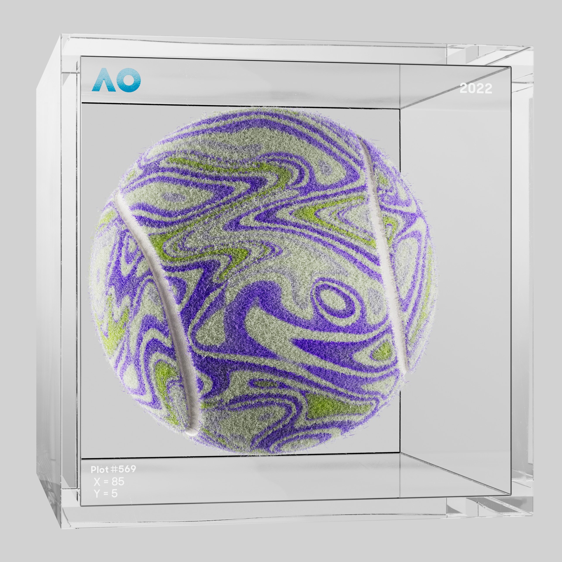 The Australian Open - The Australian Open Art Ball - AO Art Ball #5398 - NFT # 5398