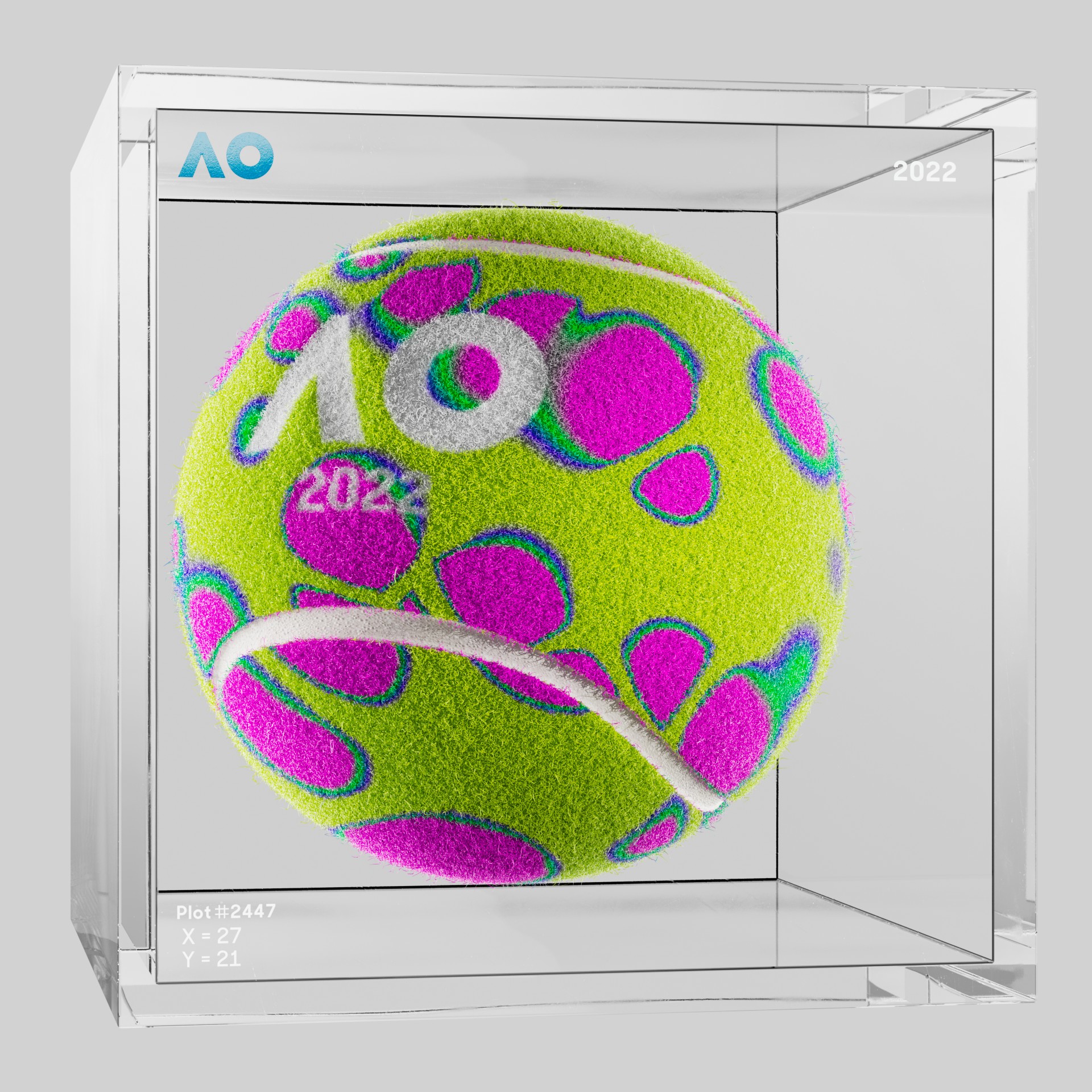 The Australian Open - The Australian Open Art Ball - AO Art Ball #54 - NFT # 54