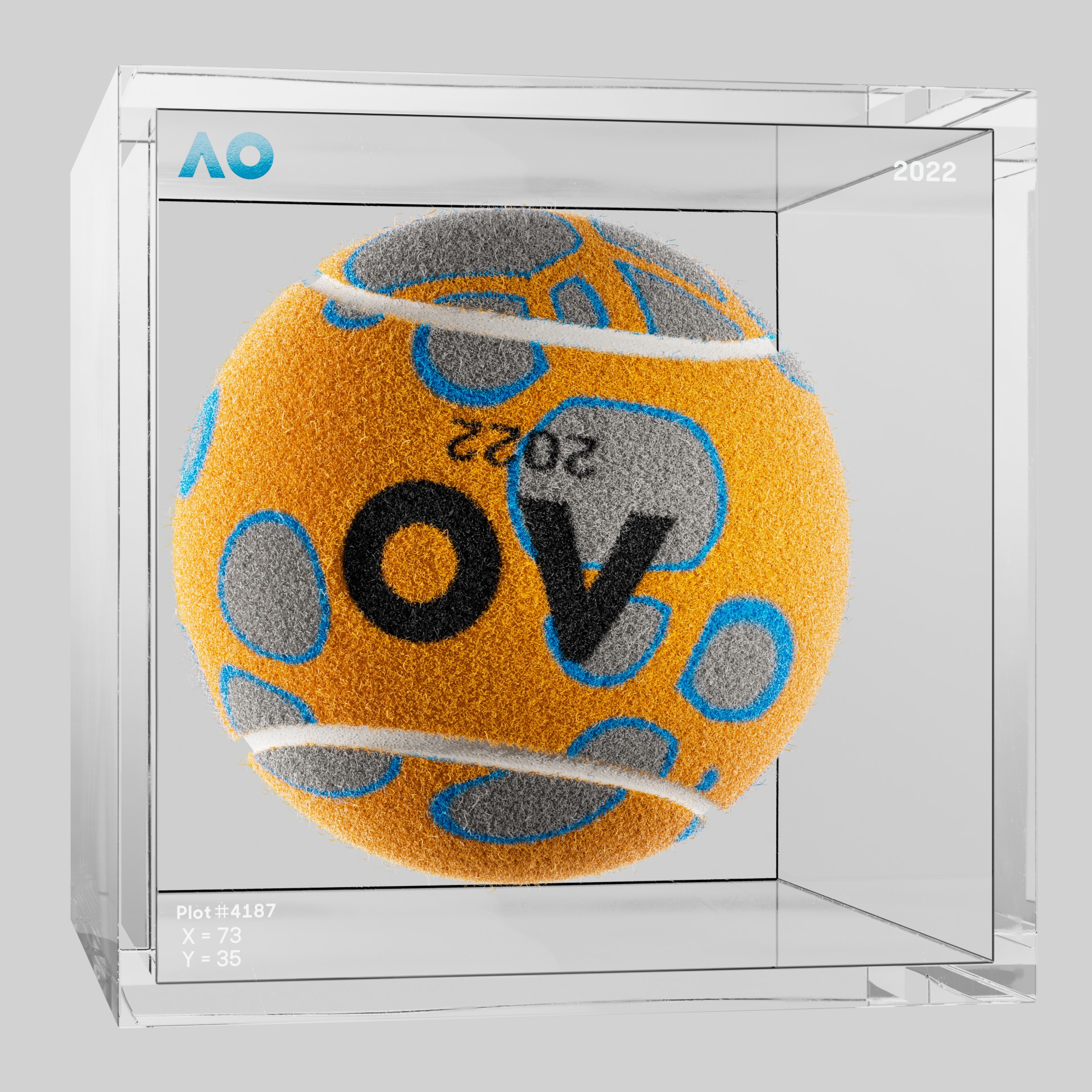 The Australian Open - The Australian Open Art Ball - AO Art Ball #540 - NFT # 540