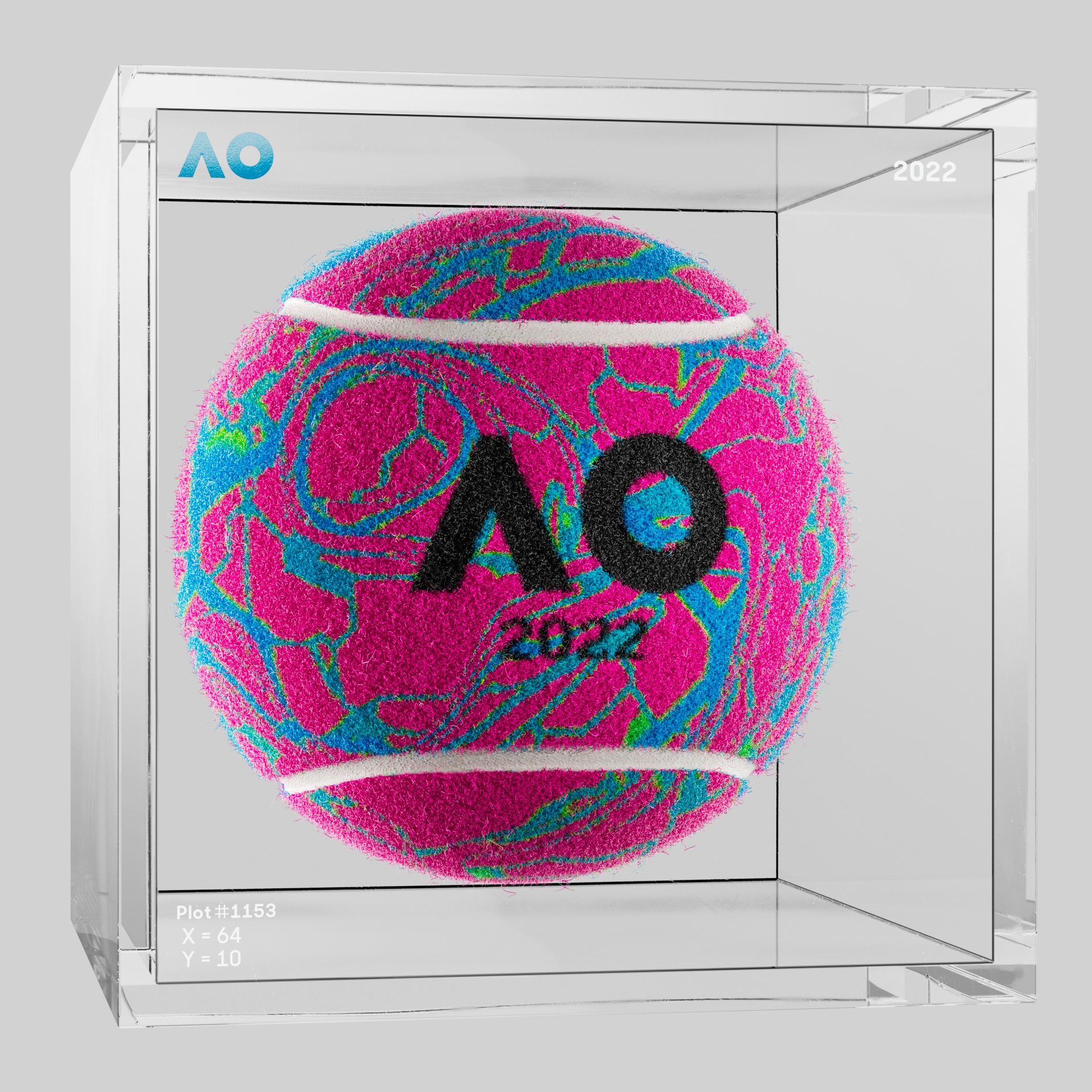 The Australian Open - The Australian Open Art Ball - AO Art Ball #5400 - NFT # 5400