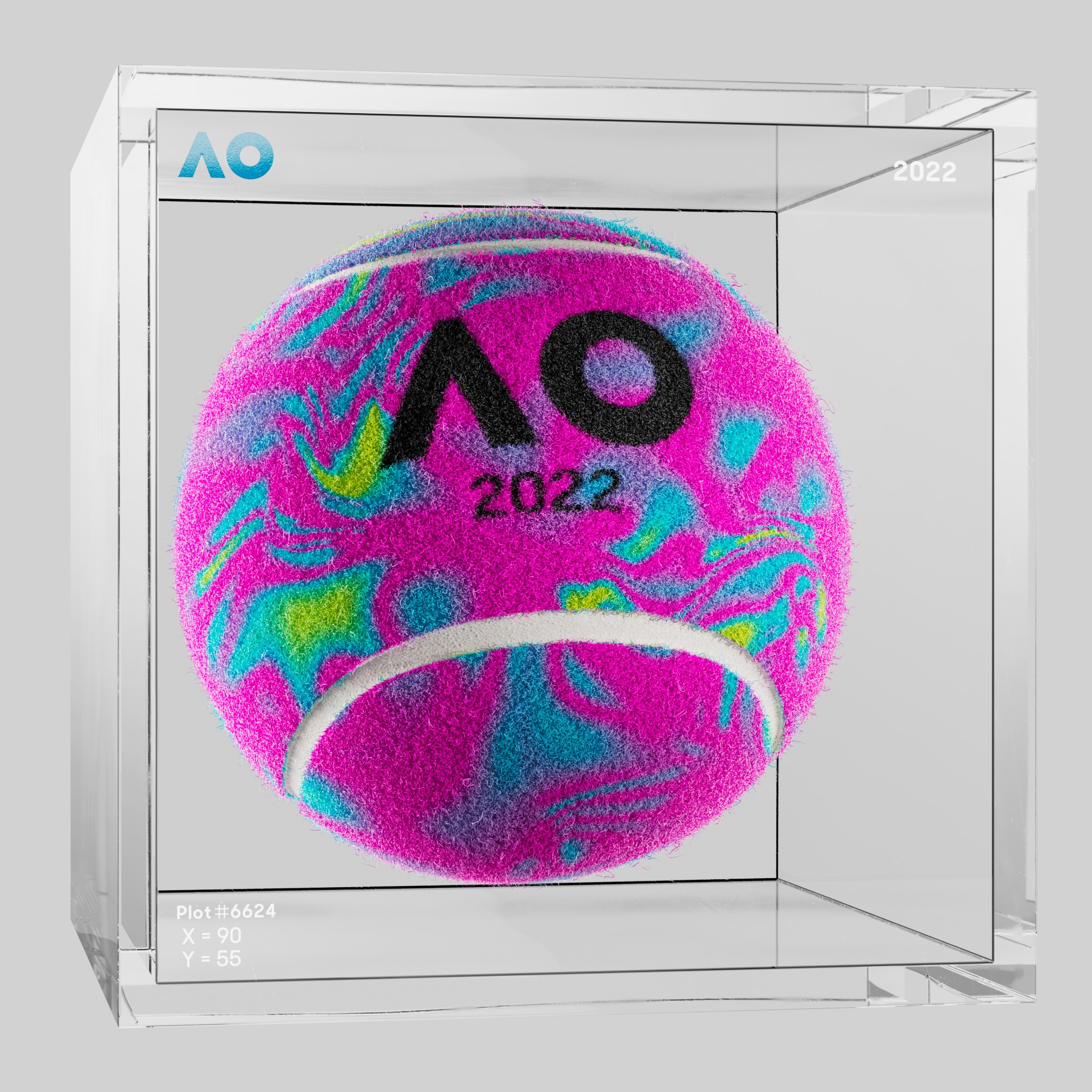 The Australian Open - The Australian Open Art Ball - AO Art Ball #5401 - NFT # 5401