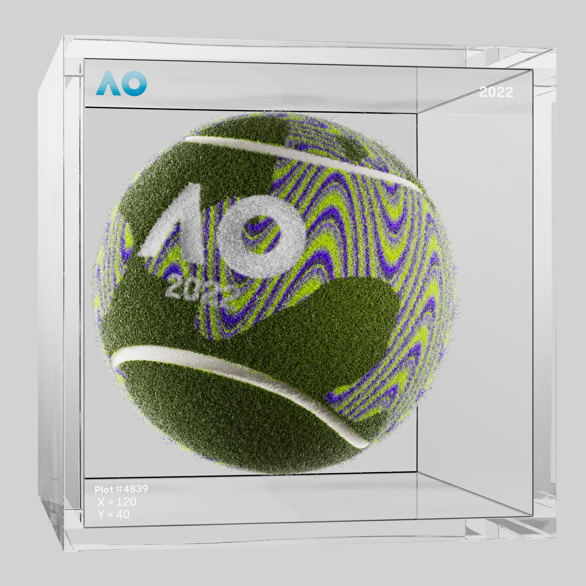 The Australian Open - The Australian Open Art Ball - AO Art Ball #5402 - NFT # 5402