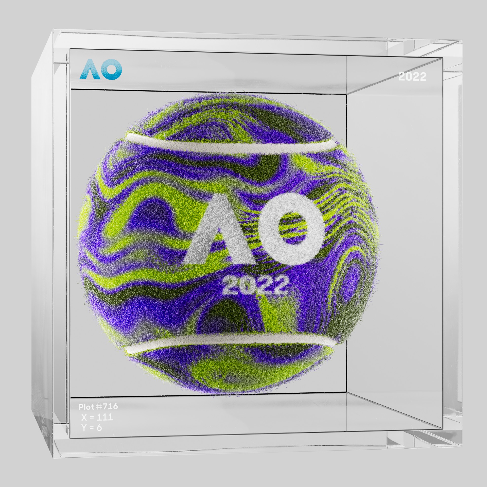 The Australian Open - The Australian Open Art Ball - AO Art Ball #5405 - NFT # 5405