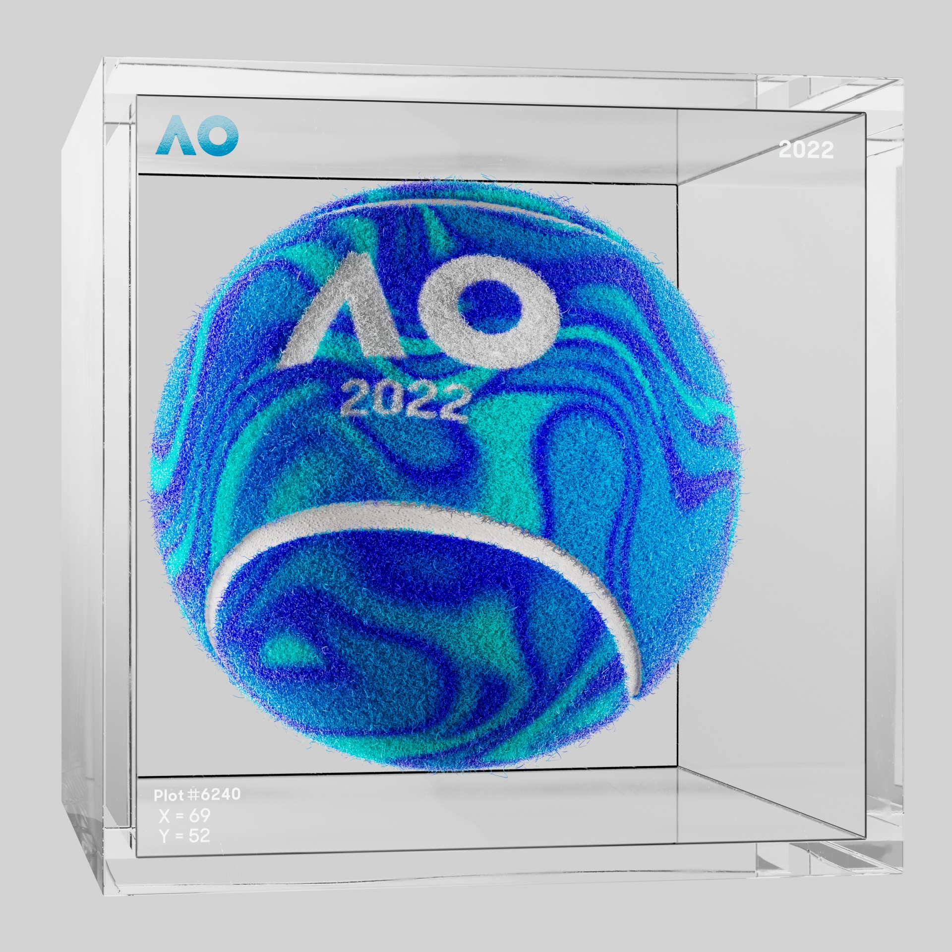 The Australian Open - The Australian Open Art Ball - AO Art Ball #5408 - NFT # 5408