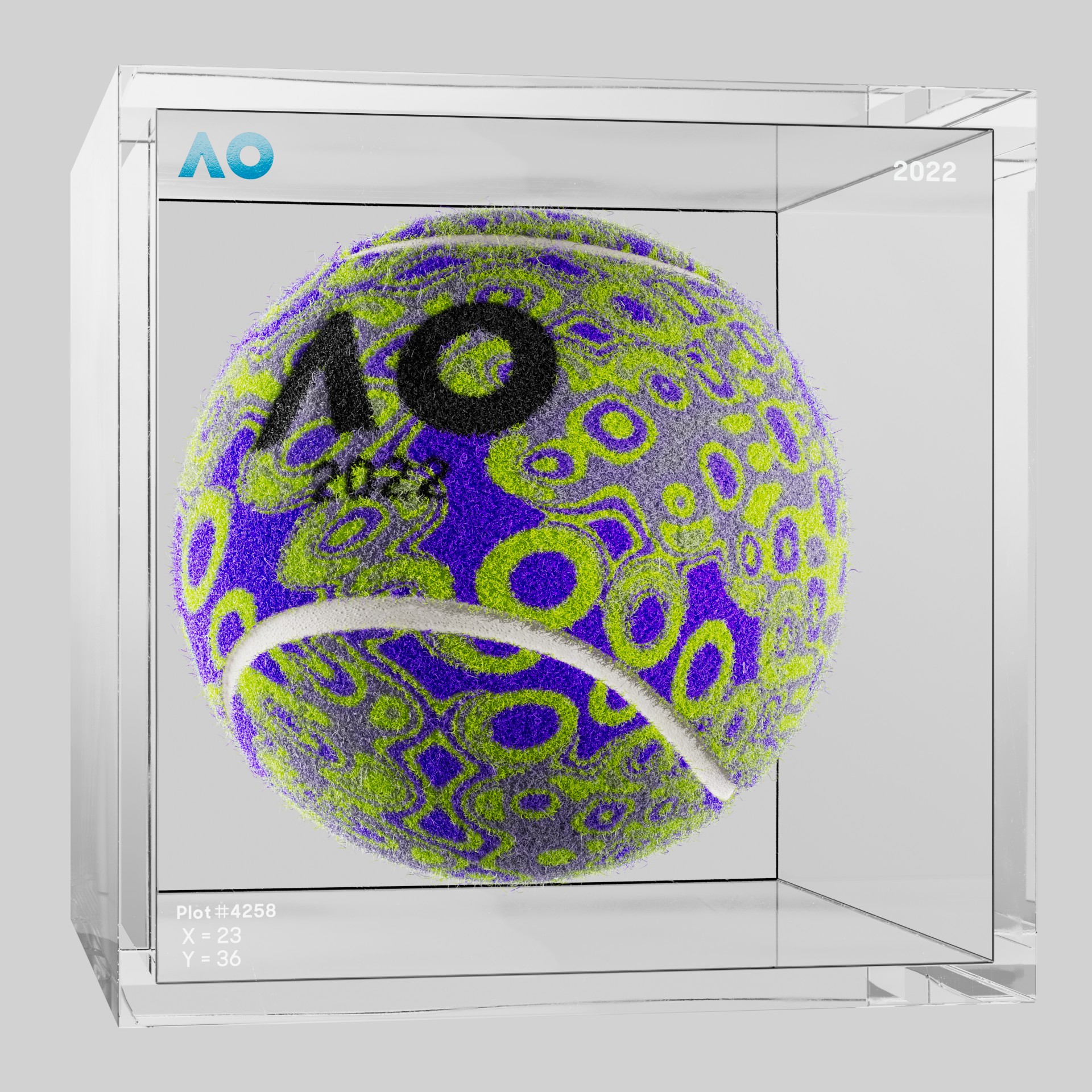 The Australian Open - The Australian Open Art Ball - AO Art Ball #5409 - NFT # 5409