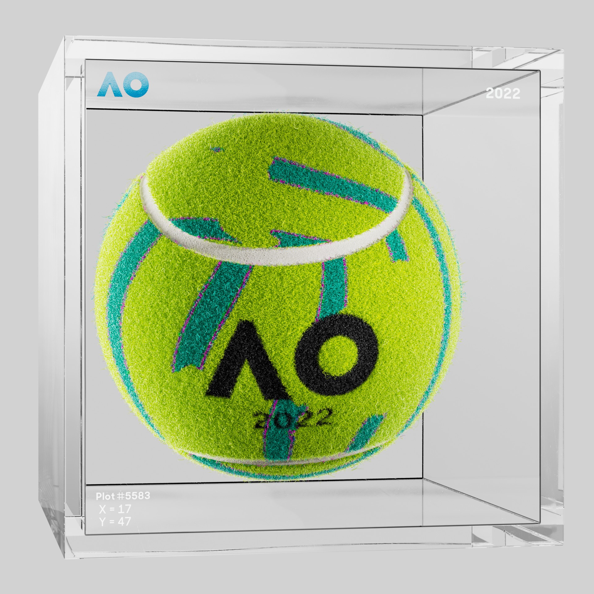 The Australian Open - The Australian Open Art Ball - AO Art Ball #541 - NFT # 541