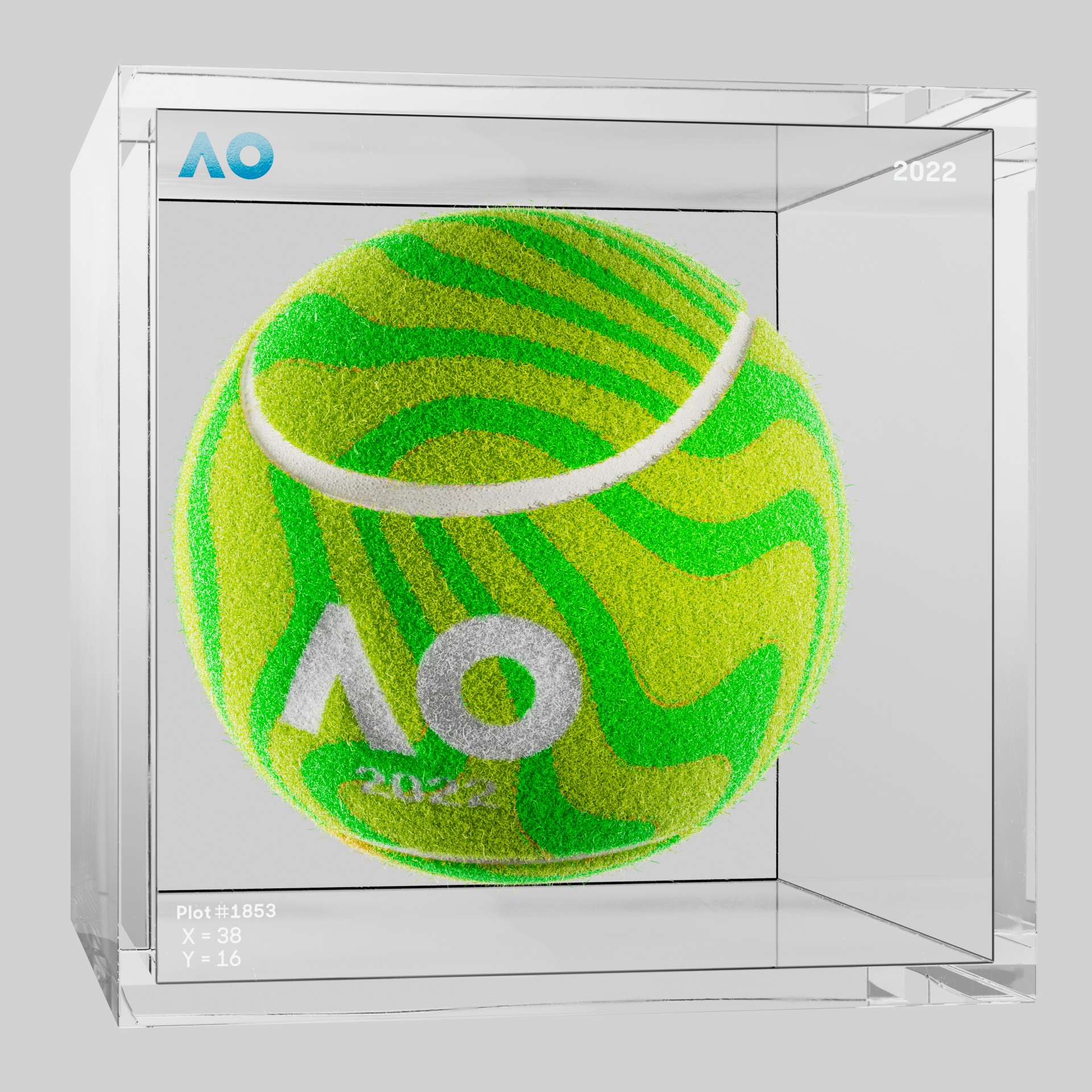 The Australian Open - The Australian Open Art Ball - AO Art Ball #5410 - NFT # 5410
