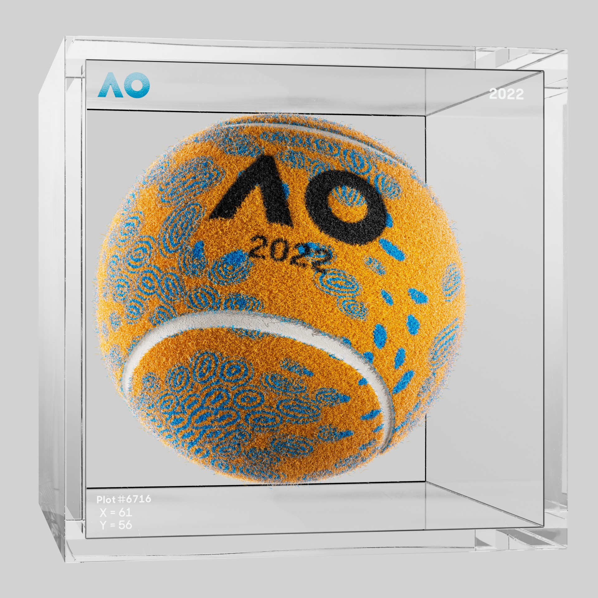 The Australian Open - The Australian Open Art Ball - AO Art Ball #5411 - NFT # 5411