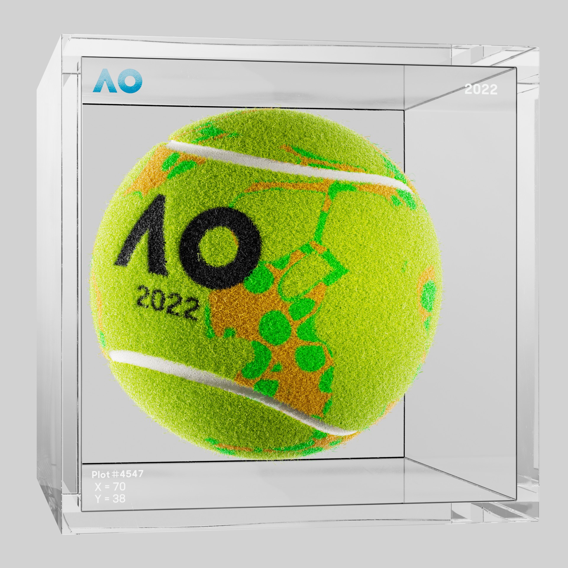 The Australian Open - The Australian Open Art Ball - AO Art Ball #5412 - NFT # 5412