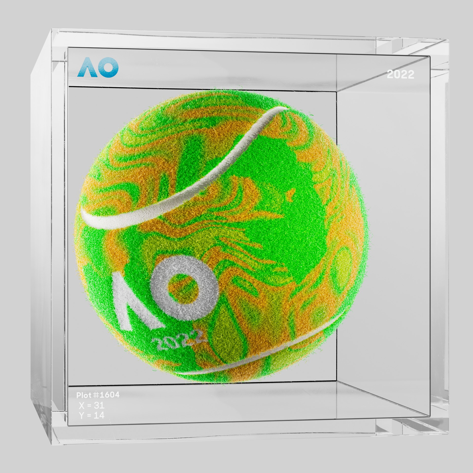 The Australian Open - The Australian Open Art Ball - AO Art Ball #5415 - NFT # 5415