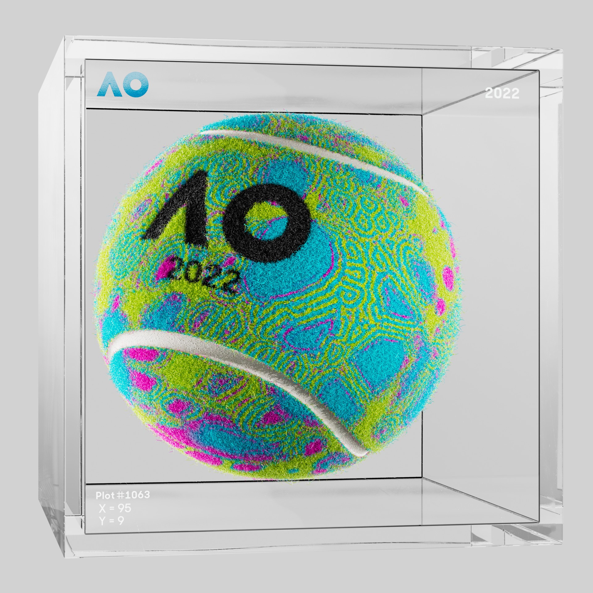 The Australian Open - The Australian Open Art Ball - AO Art Ball #5416 - NFT # 5416