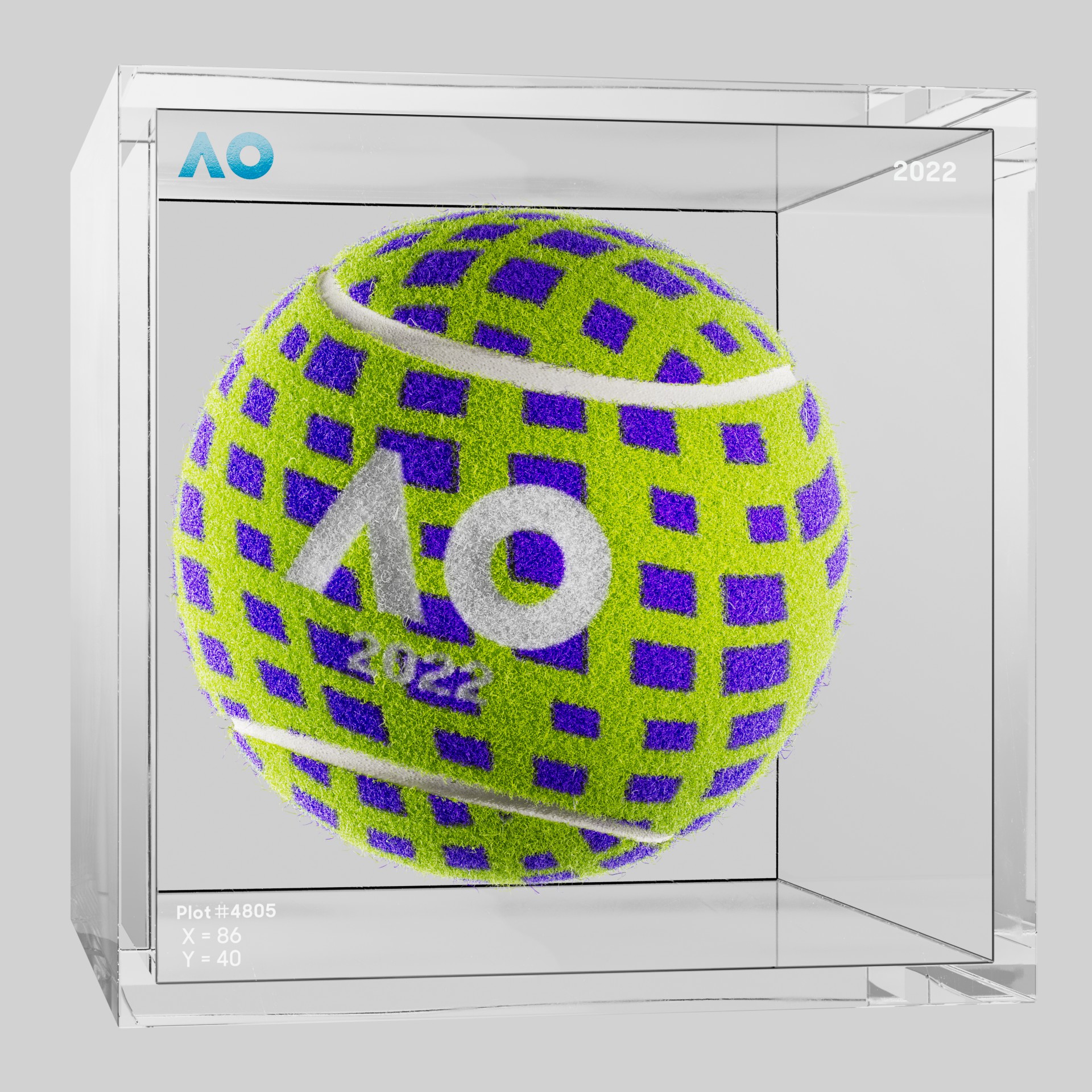 The Australian Open - The Australian Open Art Ball - AO Art Ball #542 - NFT # 542