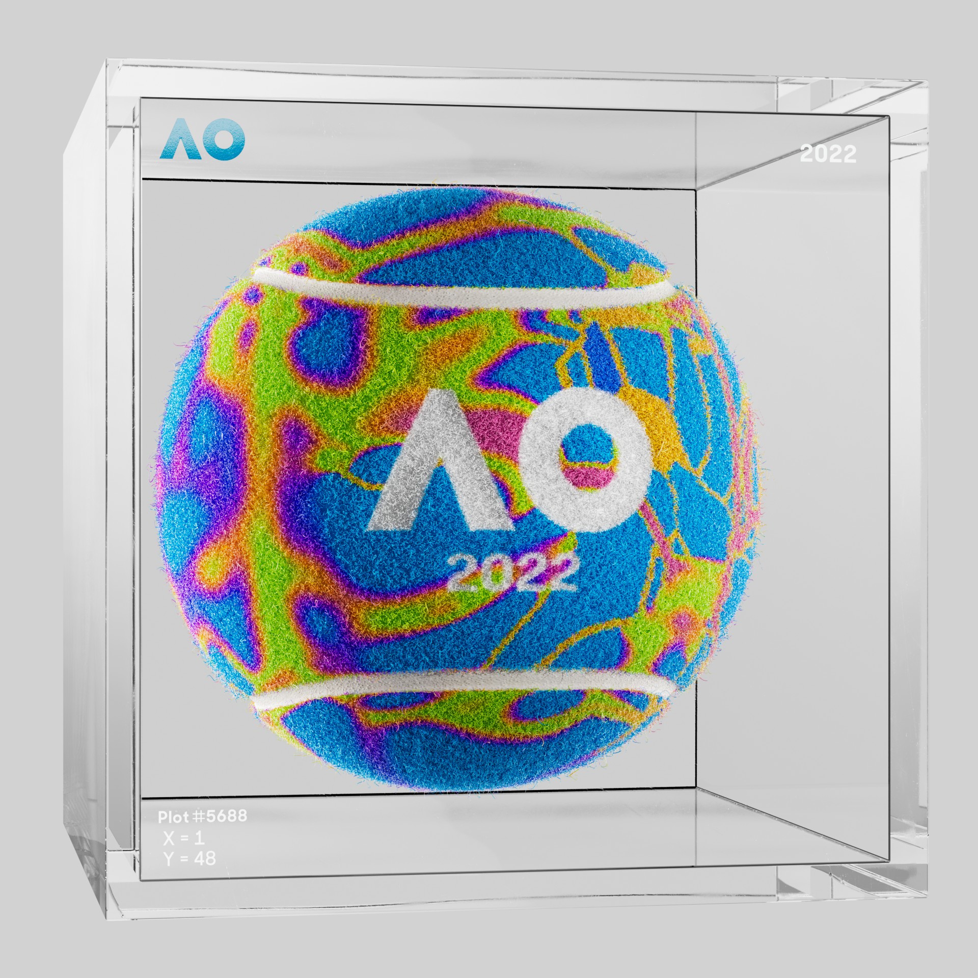 The Australian Open - The Australian Open Art Ball - AO Art Ball #5420 - NFT # 5420