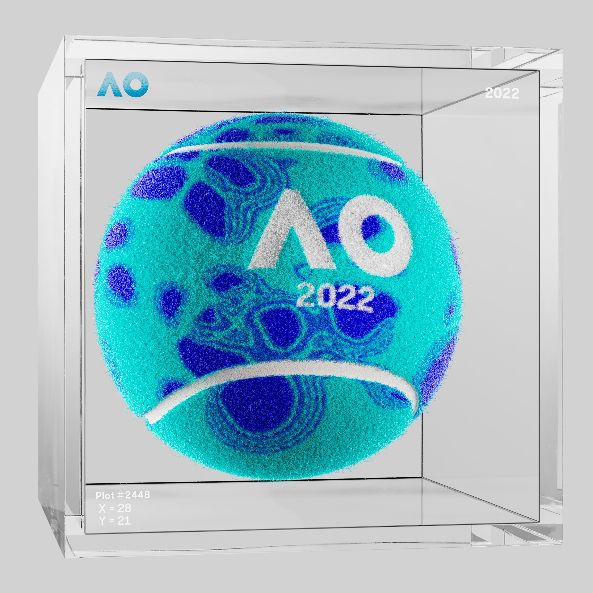 The Australian Open - The Australian Open Art Ball - AO Art Ball #5421 - NFT # 5421