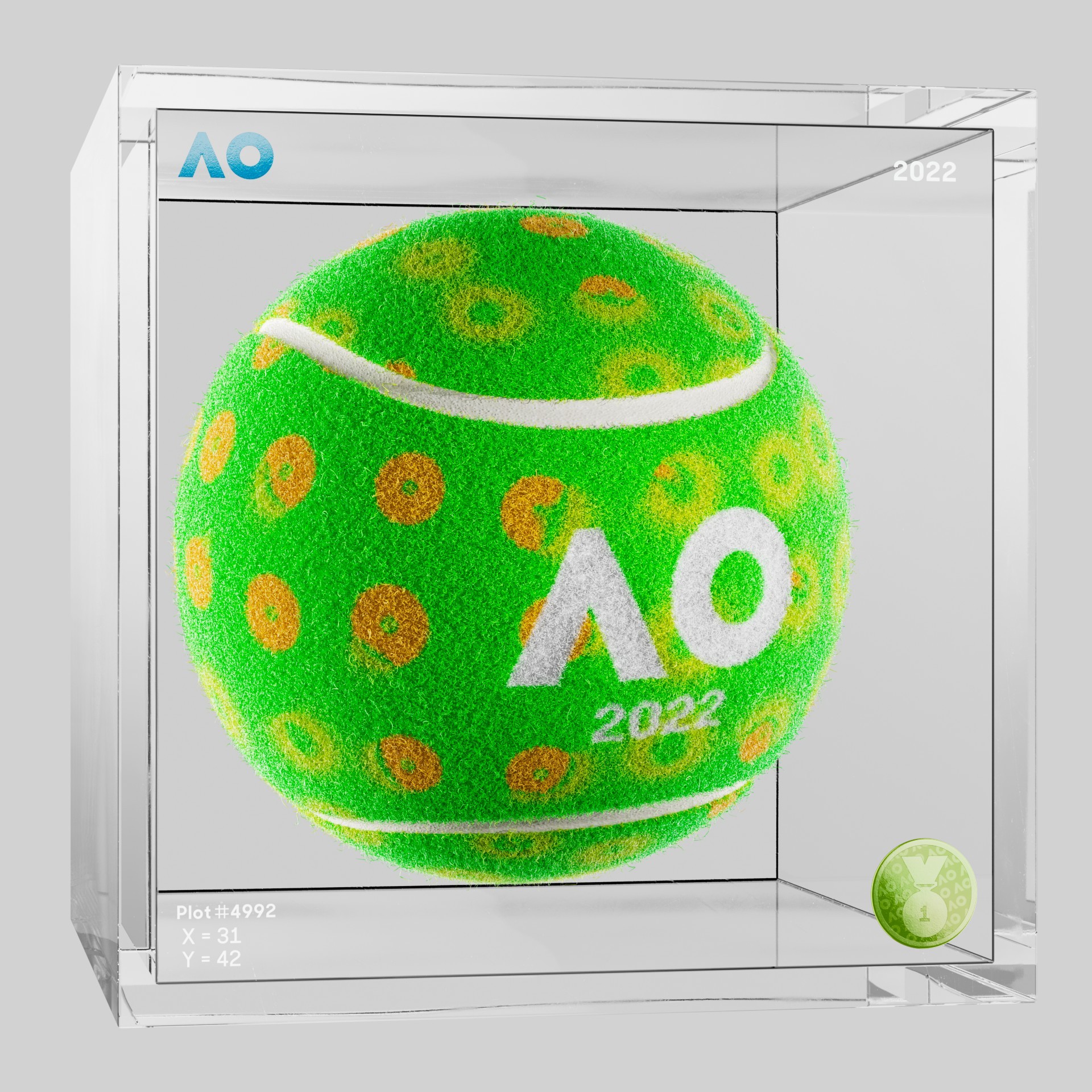 The Australian Open - The Australian Open Art Ball - AO Art Ball #5425 - NFT # 5425