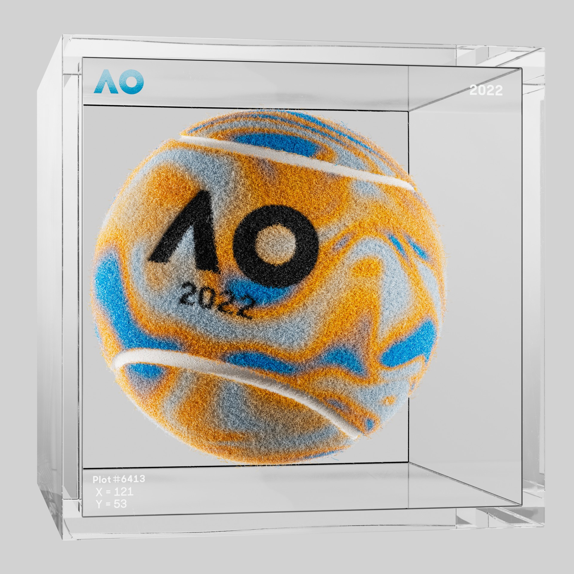 The Australian Open - The Australian Open Art Ball - AO Art Ball #5428 - NFT # 5428