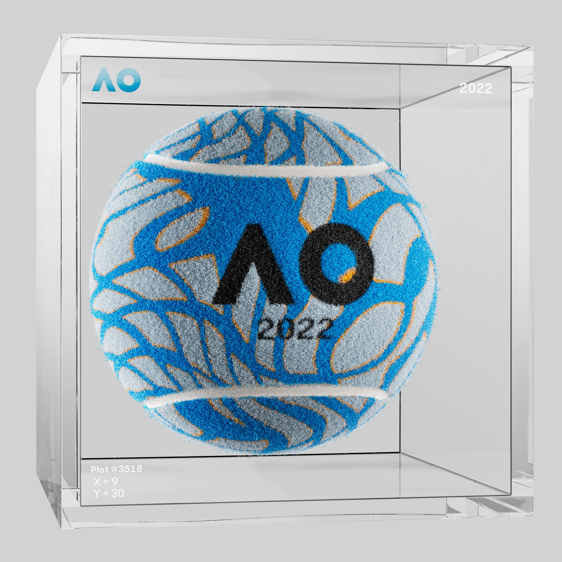 The Australian Open - The Australian Open Art Ball - AO Art Ball #5431 - NFT # 5431