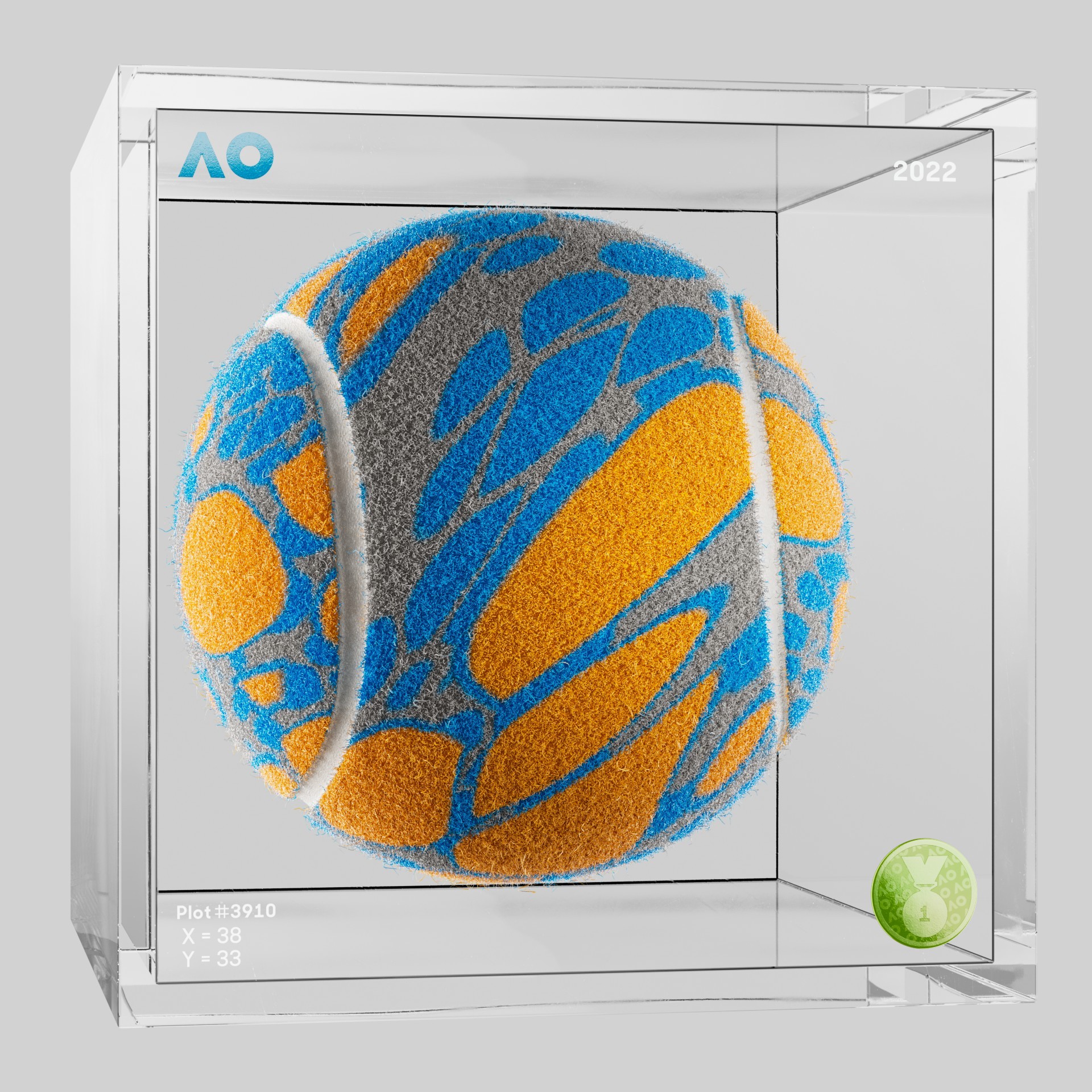 The Australian Open - The Australian Open Art Ball - AO Art Ball #5434 - NFT # 5434