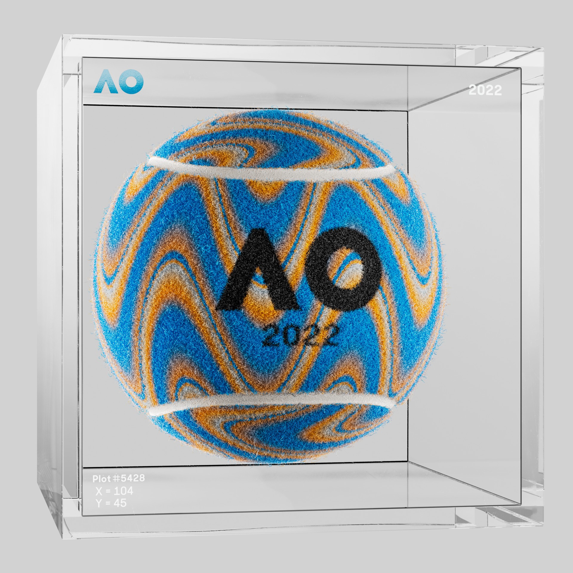 The Australian Open - The Australian Open Art Ball - AO Art Ball #5435 - NFT # 5435