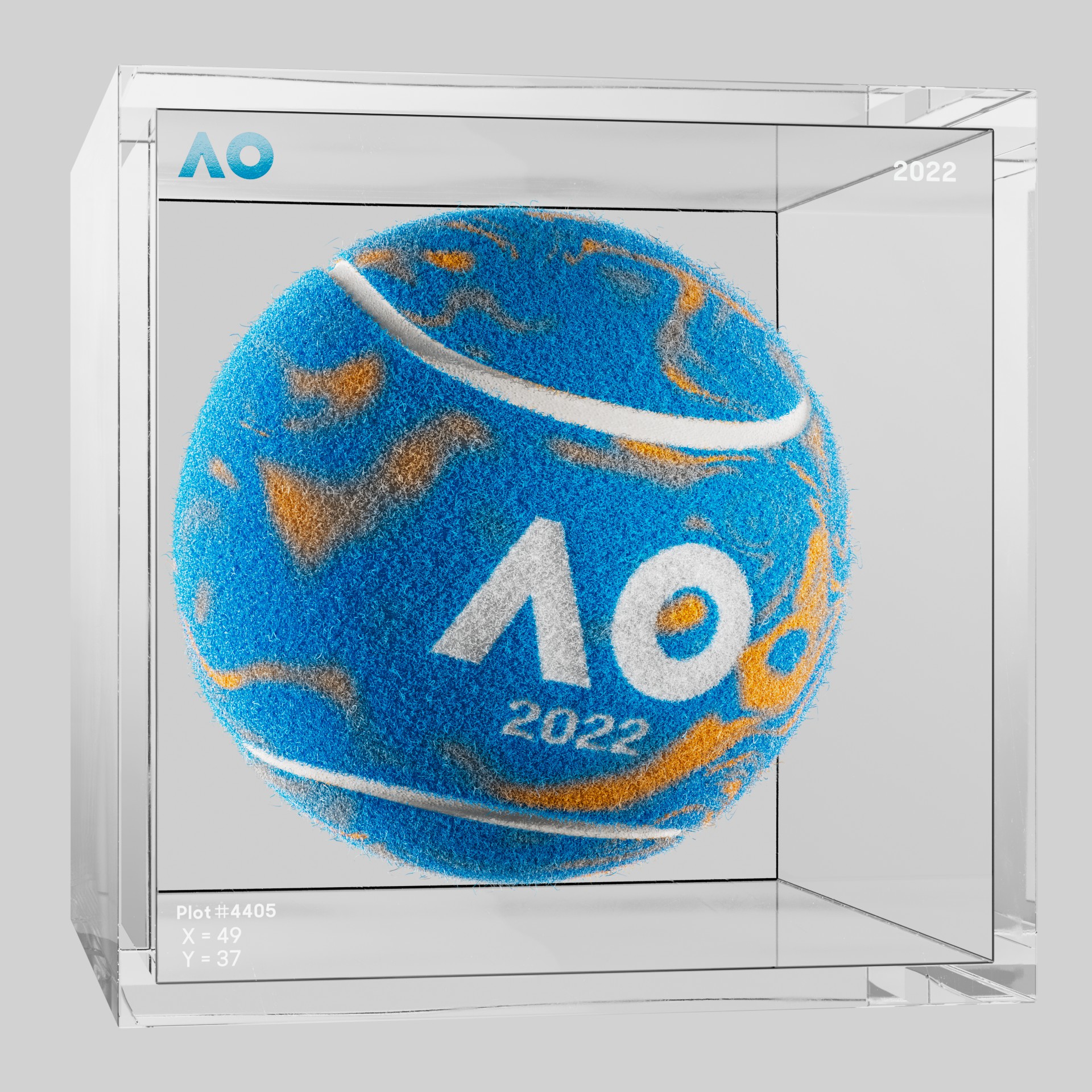 The Australian Open - The Australian Open Art Ball - AO Art Ball #5437 - NFT # 5437