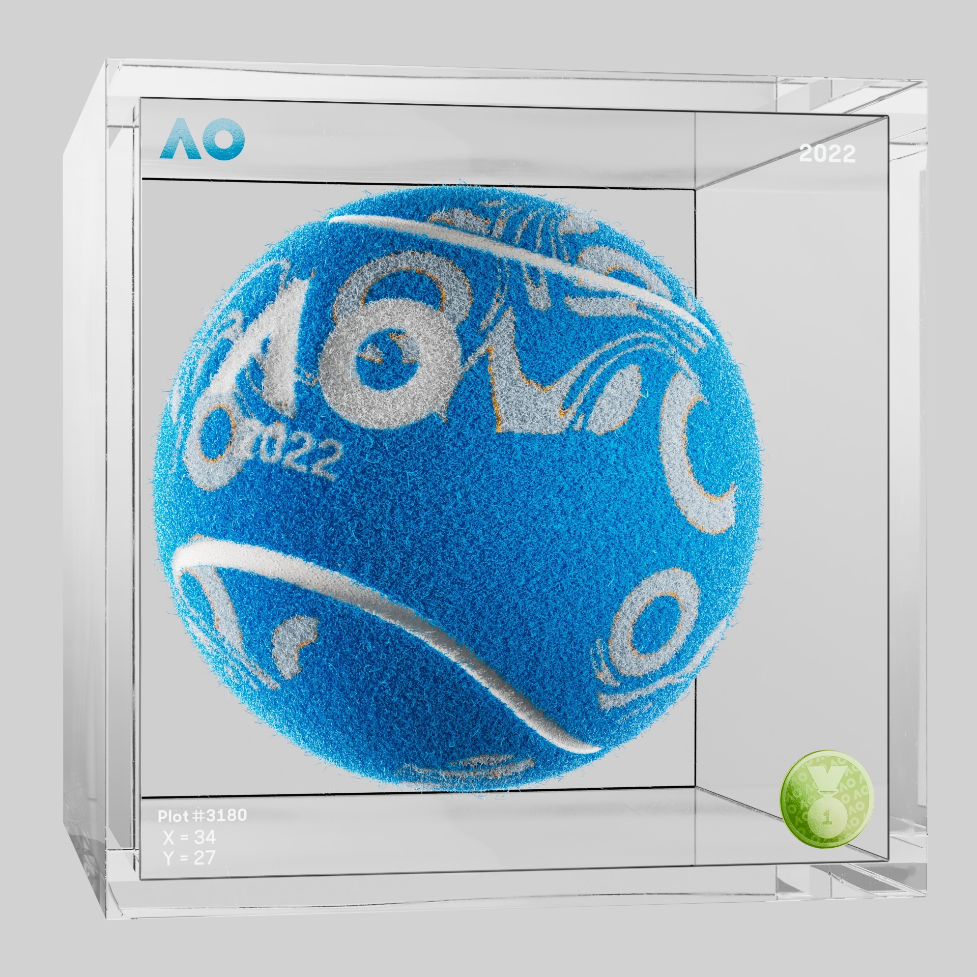 The Australian Open - The Australian Open Art Ball - AO Art Ball #5438 - NFT # 5438