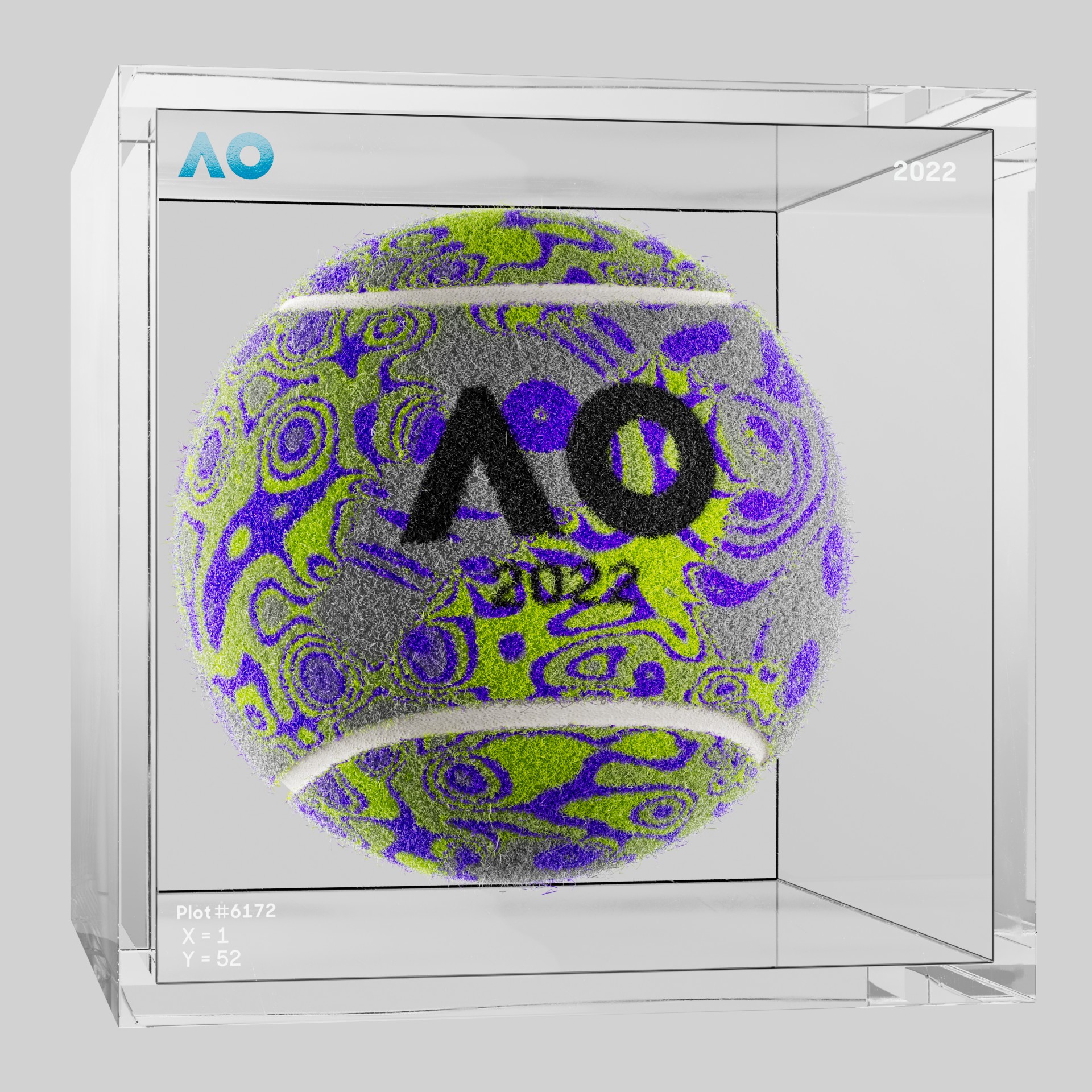 The Australian Open - The Australian Open Art Ball - AO Art Ball #5439 - NFT # 5439