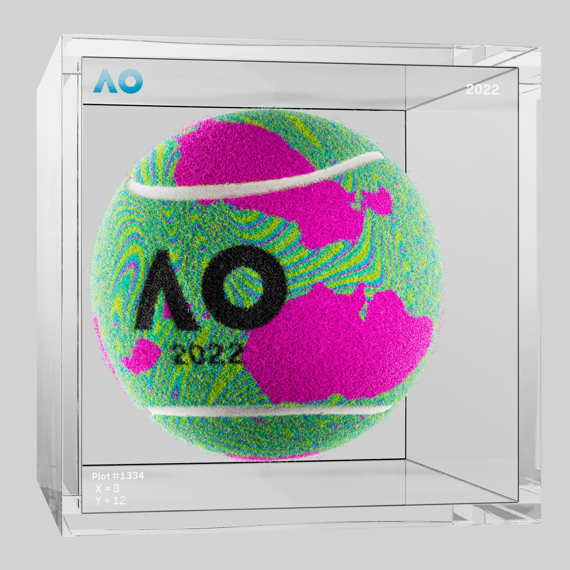 The Australian Open - The Australian Open Art Ball - AO Art Ball #544 - NFT # 544