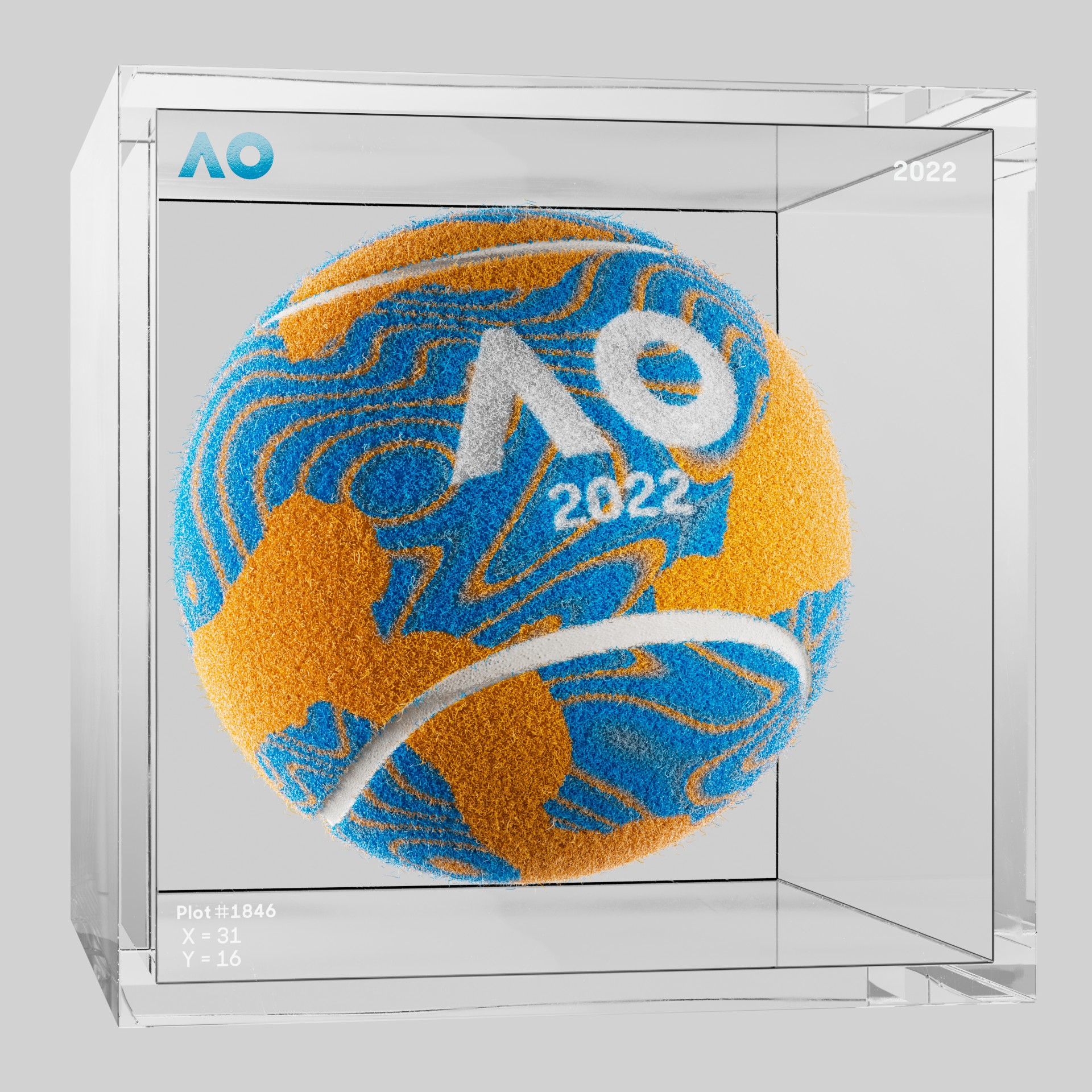 The Australian Open - The Australian Open Art Ball - AO Art Ball #5440 - NFT # 5440