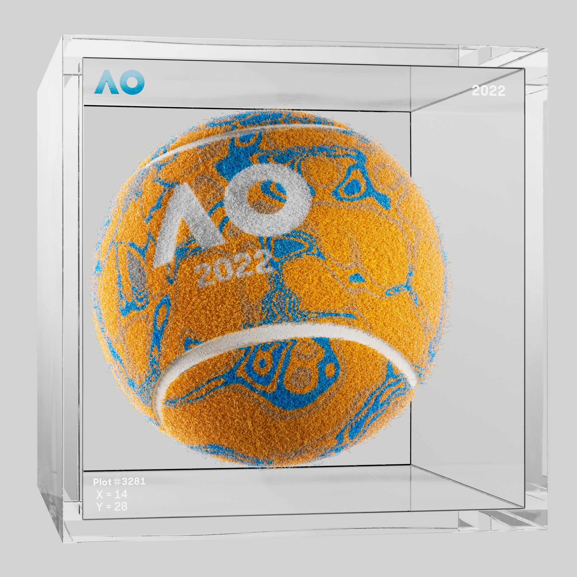 The Australian Open - The Australian Open Art Ball - AO Art Ball #5442 - NFT # 5442