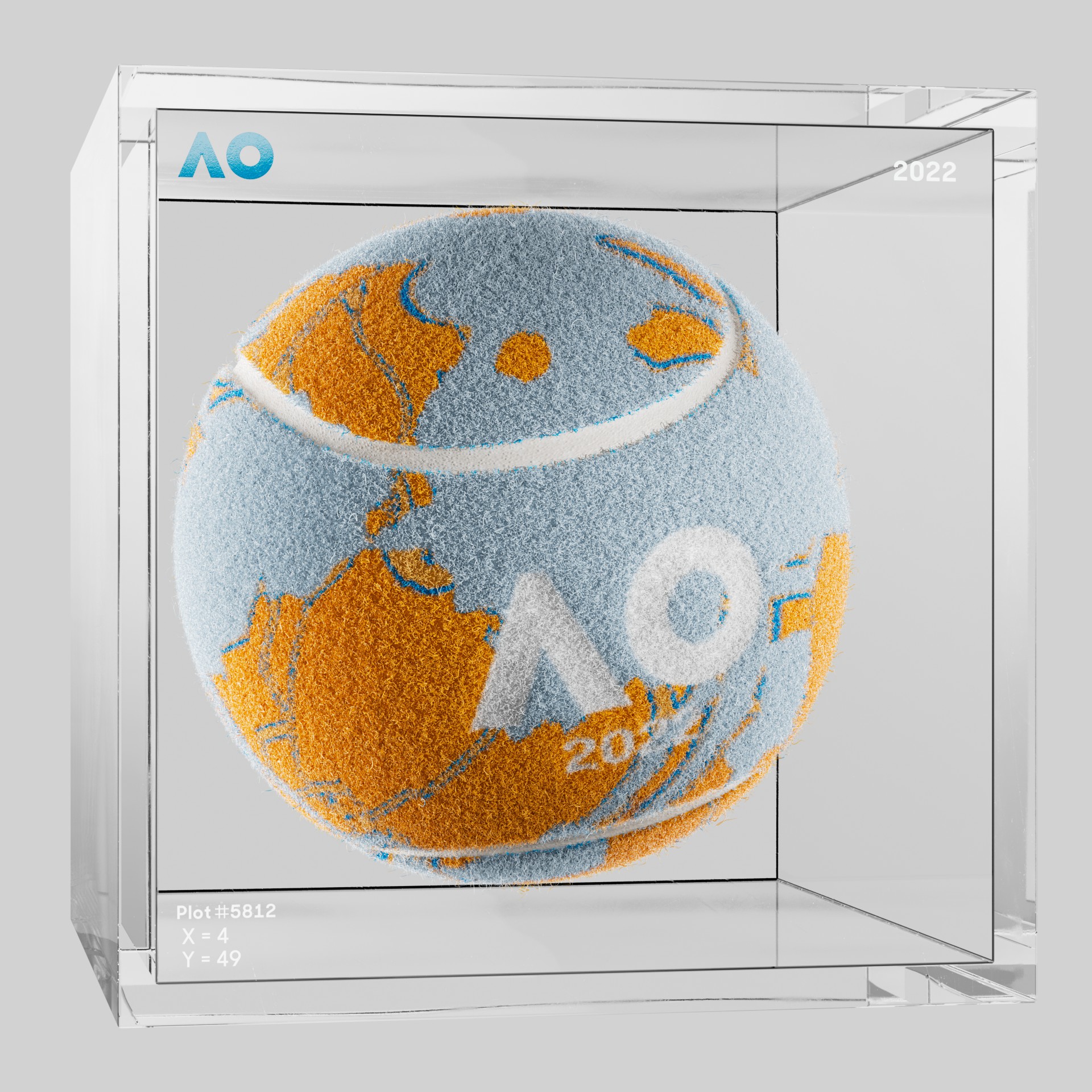 The Australian Open - The Australian Open Art Ball - AO Art Ball #5443 - NFT # 5443