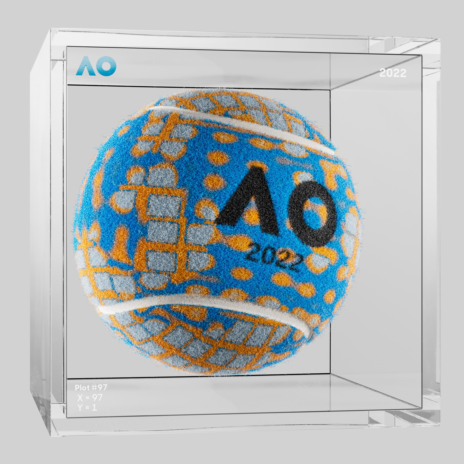 The Australian Open - The Australian Open Art Ball - AO Art Ball #5444 - NFT # 5444