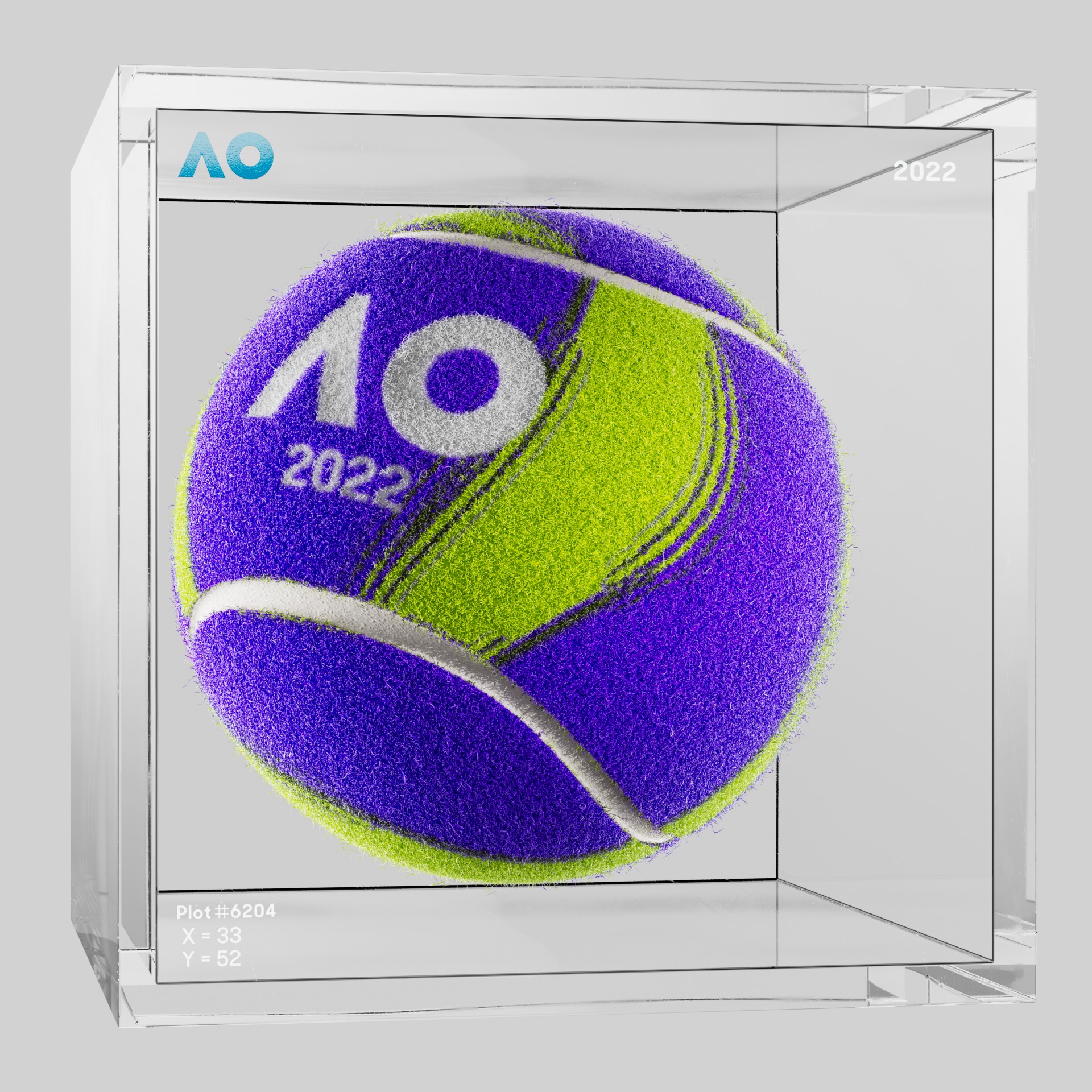 The Australian Open - The Australian Open Art Ball - AO Art Ball #5446 - NFT # 5446