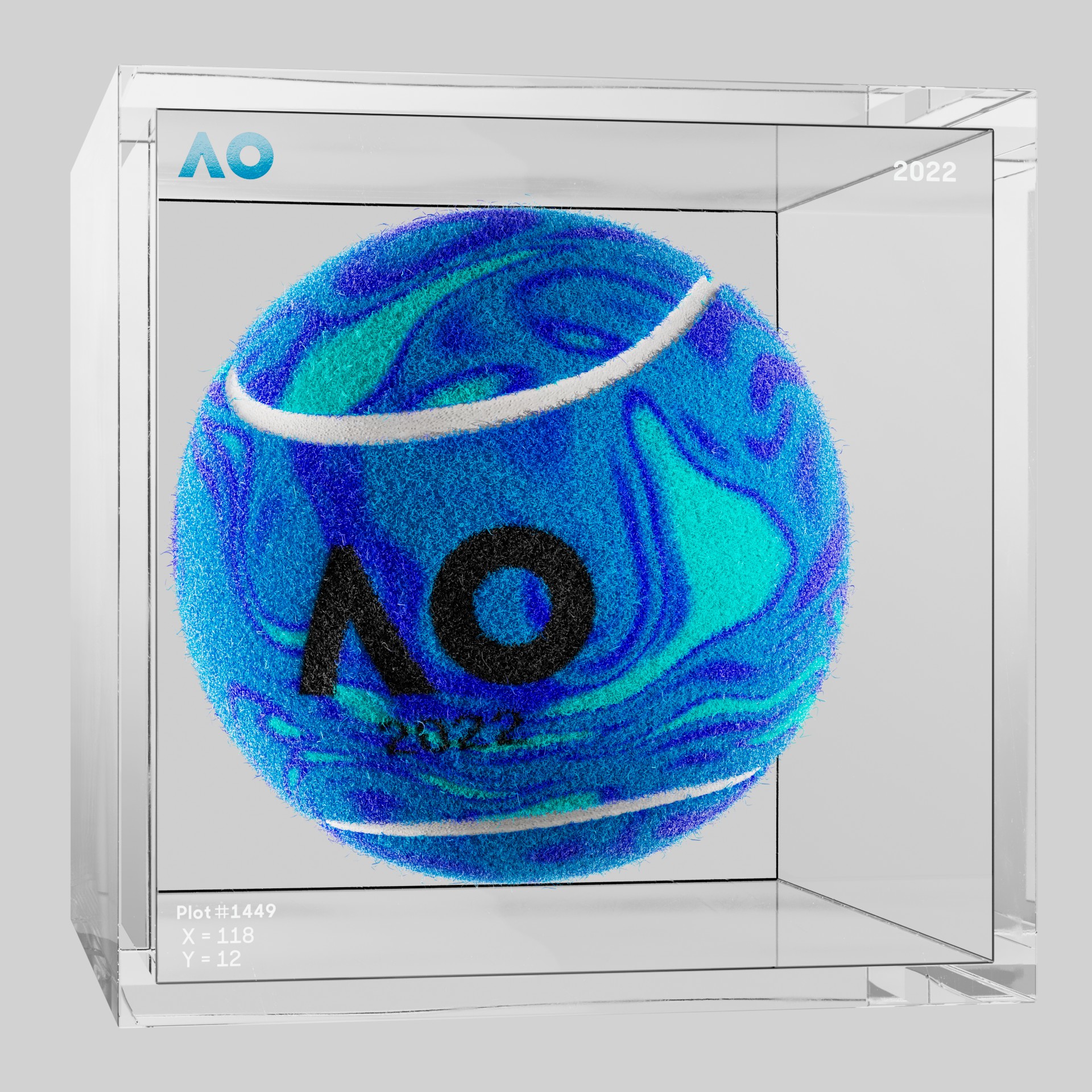 The Australian Open - The Australian Open Art Ball - AO Art Ball #5449 - NFT # 5449