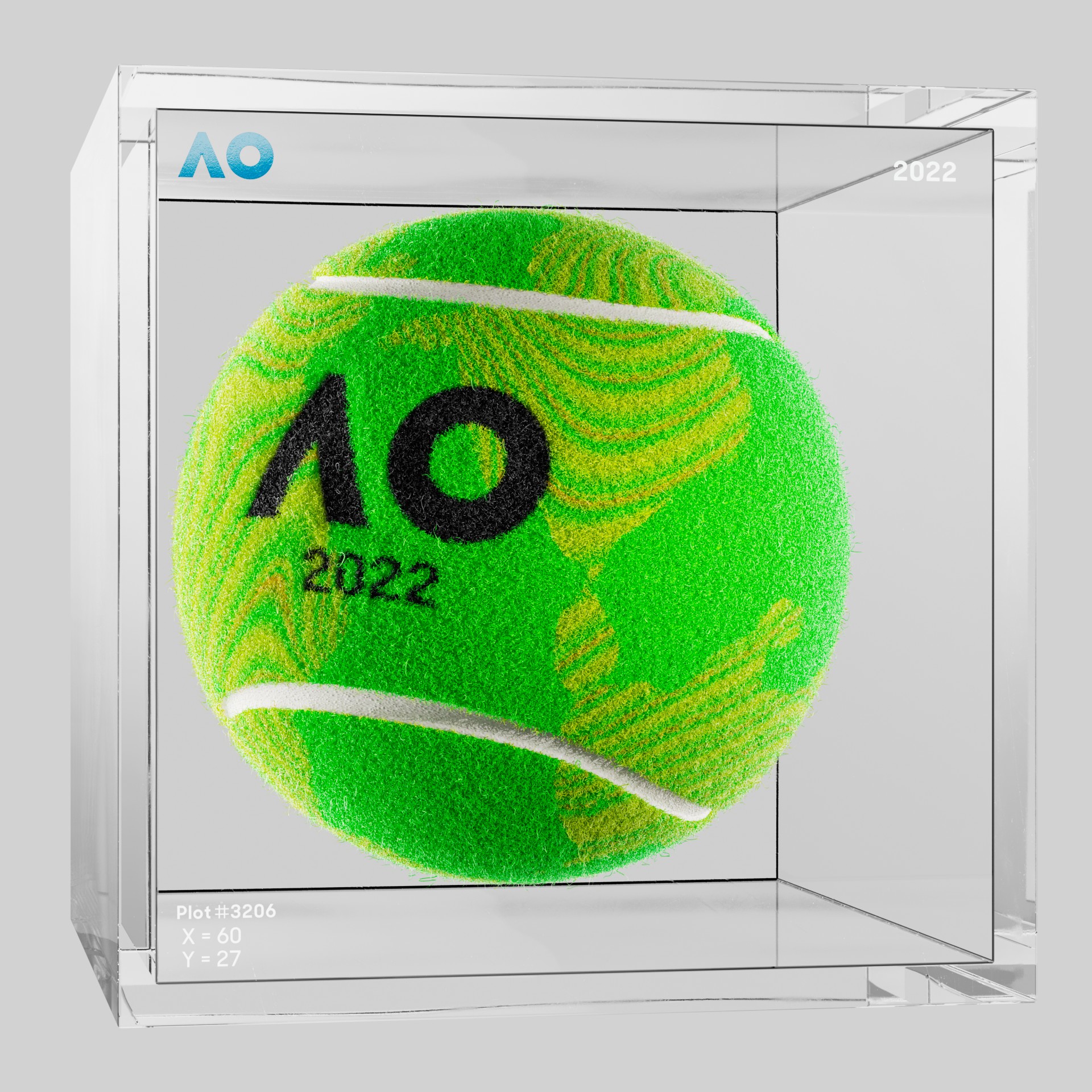 The Australian Open - The Australian Open Art Ball - AO Art Ball #5450 - NFT # 5450
