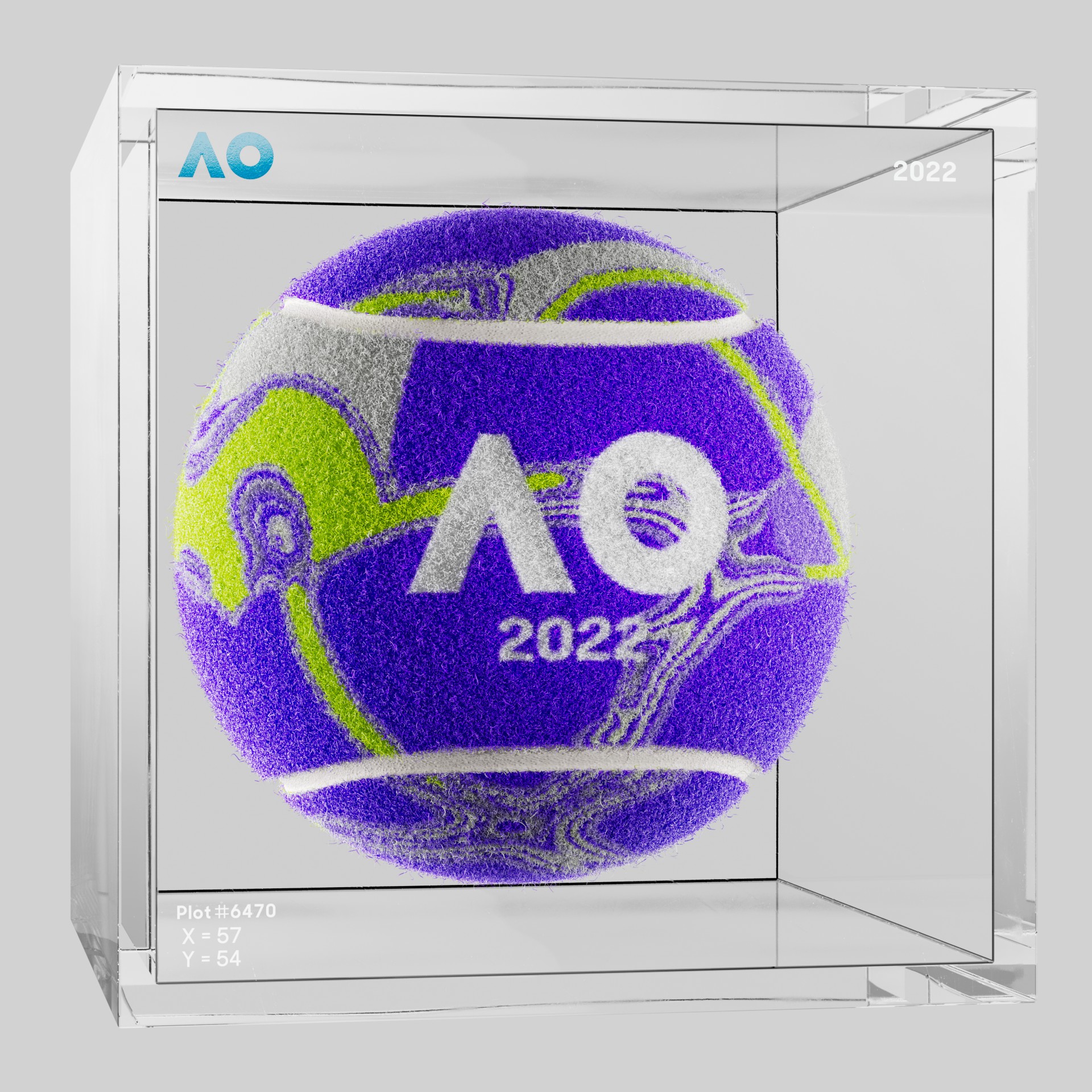 The Australian Open - The Australian Open Art Ball - AO Art Ball #5452 - NFT # 5452