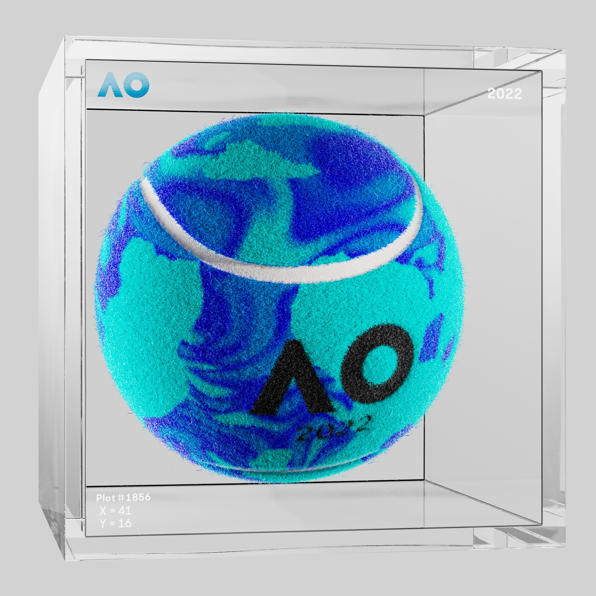 The Australian Open - The Australian Open Art Ball - AO Art Ball #5453 - NFT # 5453