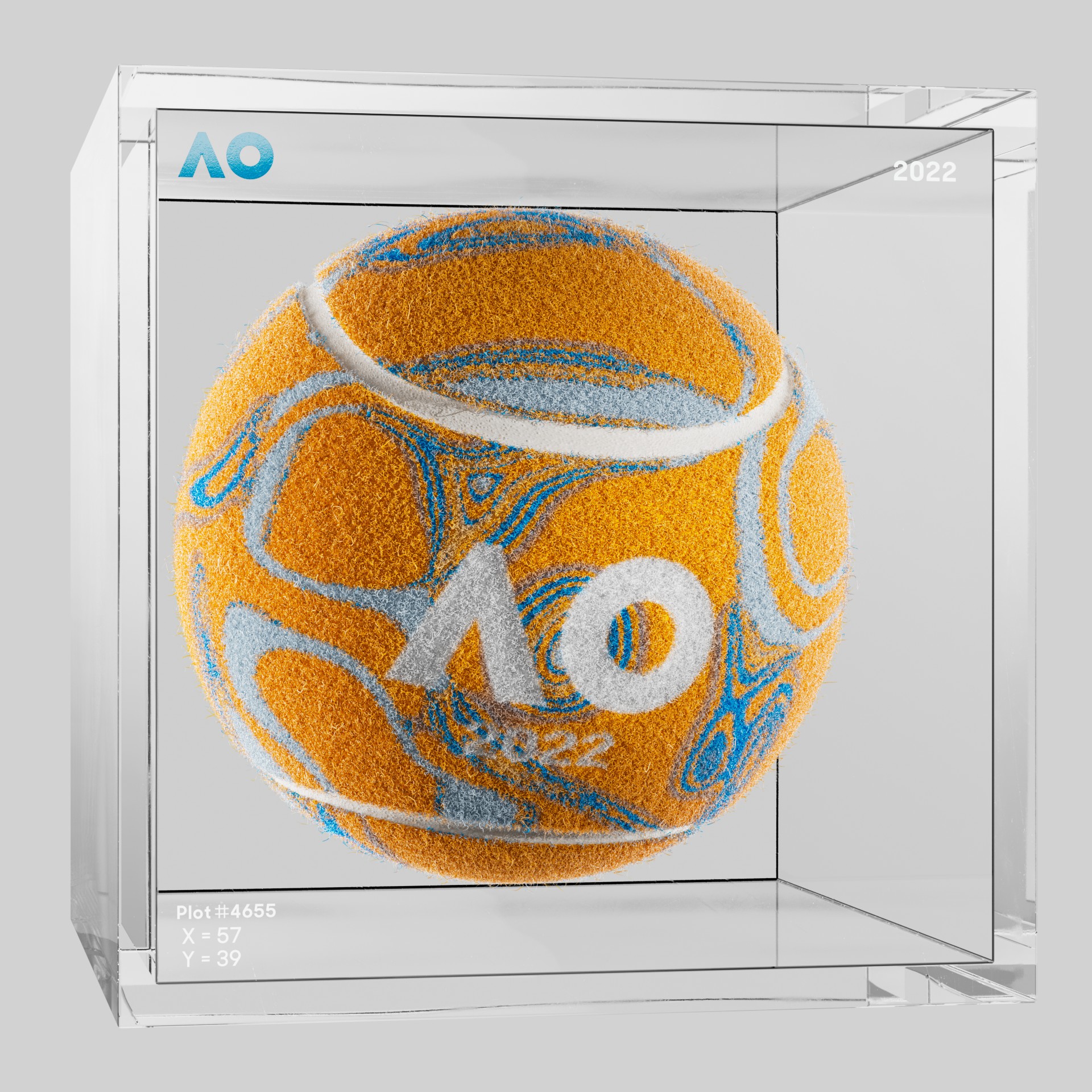 The Australian Open - The Australian Open Art Ball - AO Art Ball #5454 - NFT # 5454