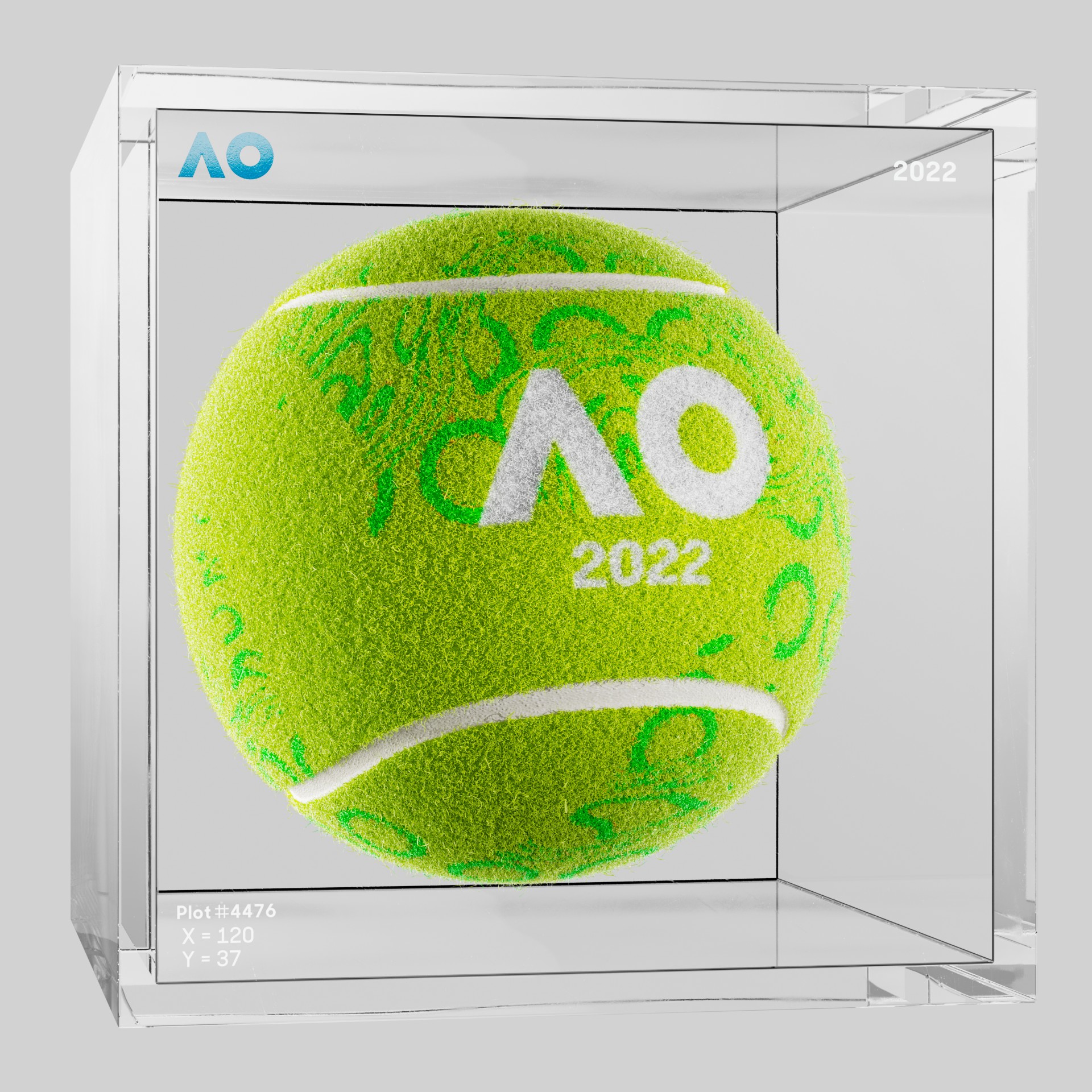 The Australian Open - The Australian Open Art Ball - AO Art Ball #5455 - NFT # 5455
