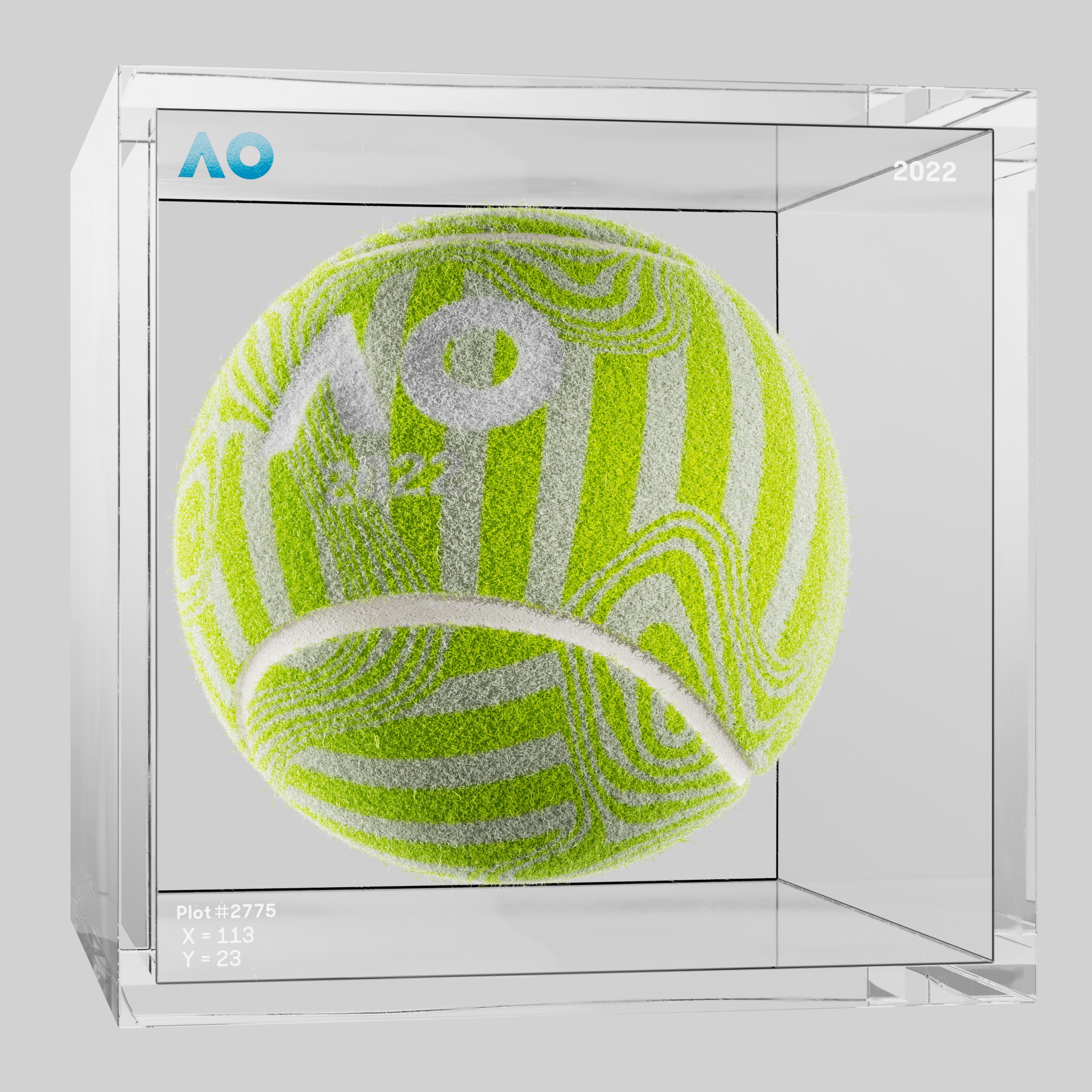 The Australian Open - The Australian Open Art Ball - AO Art Ball #546 - NFT # 546